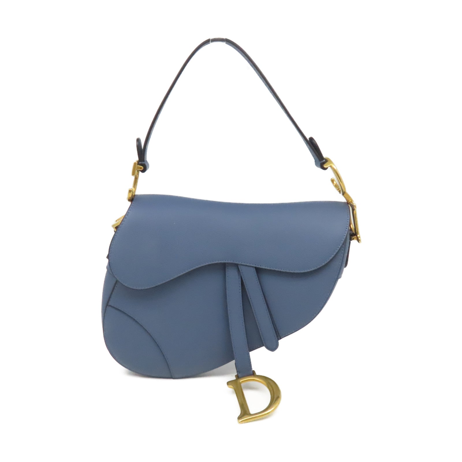 Dior 牛皮皮革Saddle Shoulder Bag肩背袋藍色