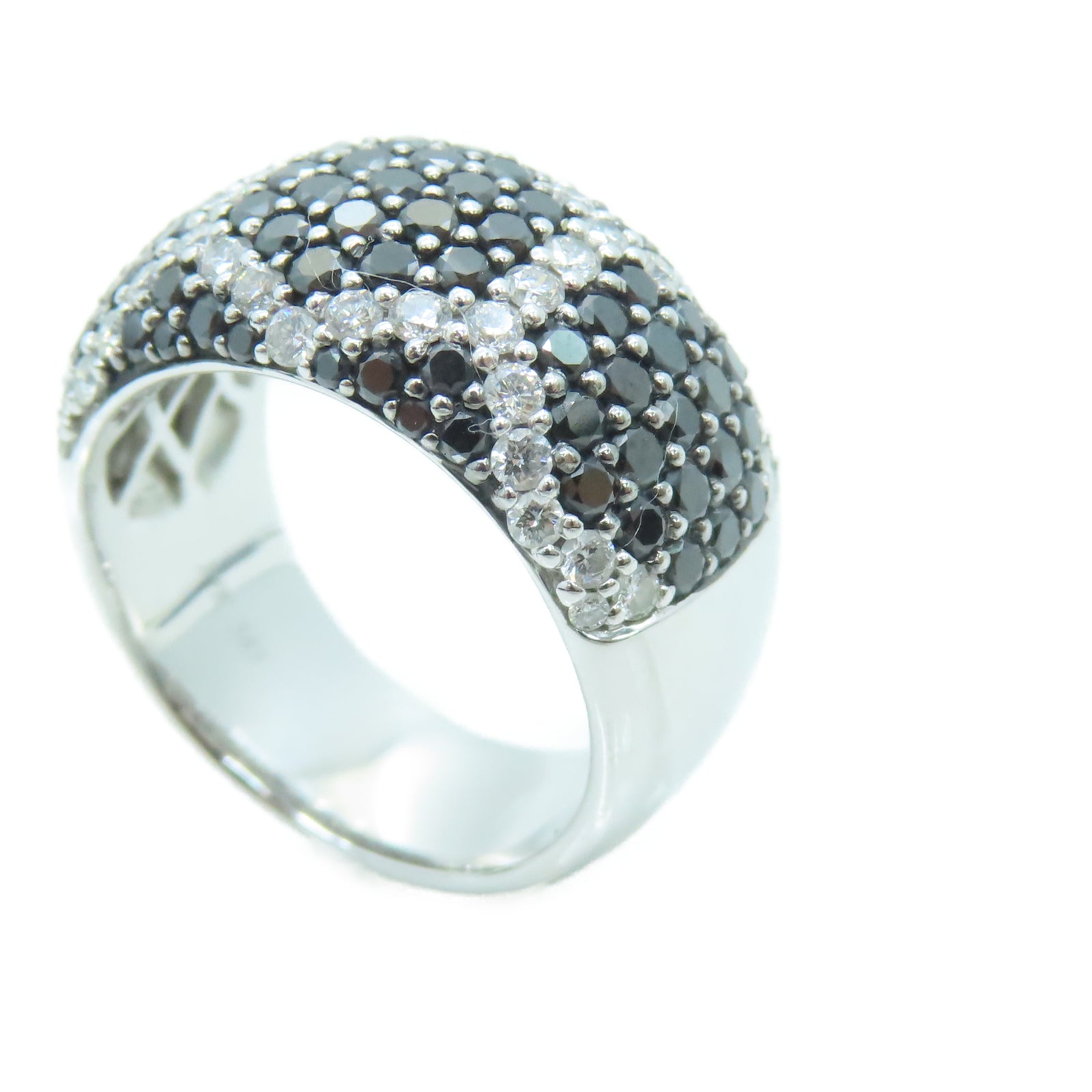 JEWELRY 14K白金Diamond Ring 1.69ct/0.66ct钻石戒指US#6.5