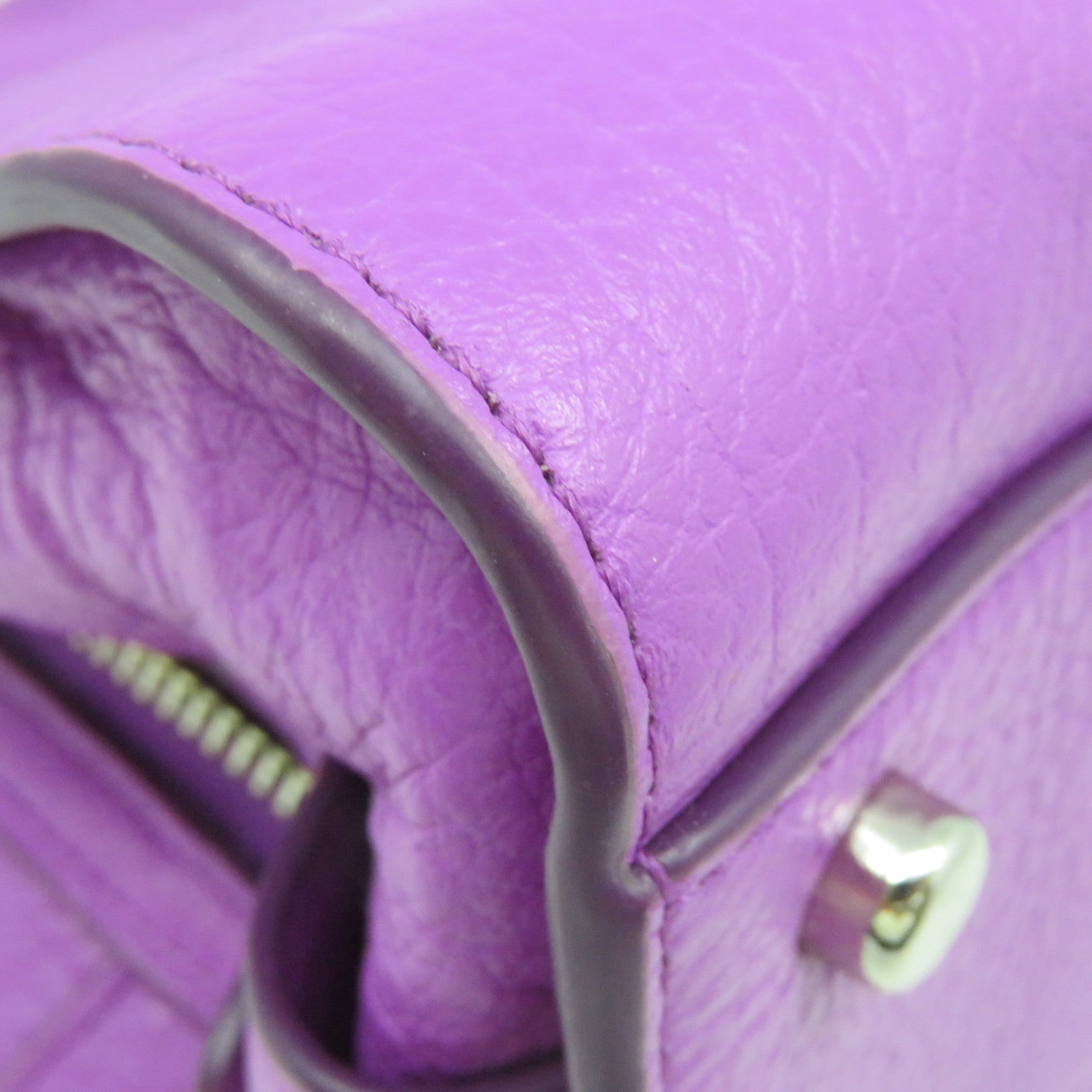 COACH 牛皮皮革2Way Shoulder Bag手挽肩背两用袋紫色