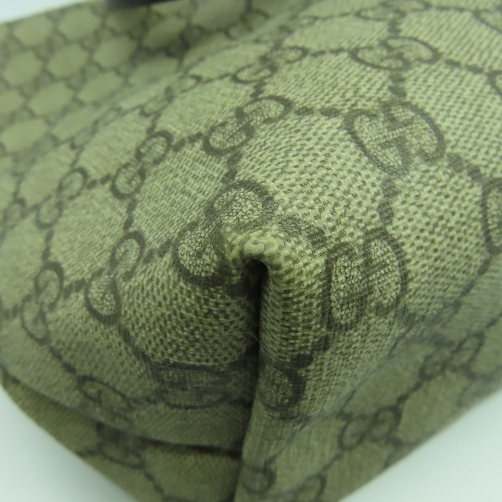 GUCCI 【激減優惠】塗層帆布Tote Bag銀扣肩背袋啡色