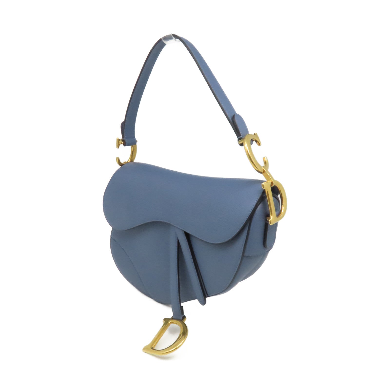 Dior 牛皮皮革Saddle Shoulder Bag肩背袋藍色