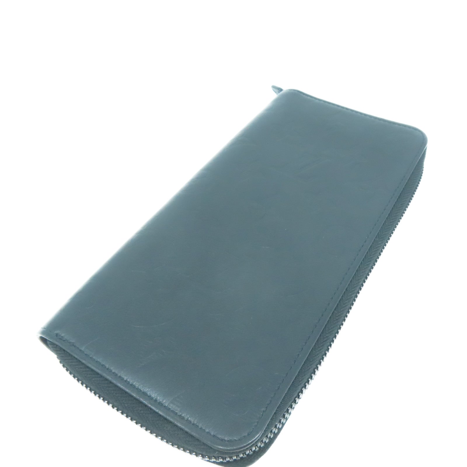 LOUIS VUITTON Monogram Shadow Zippy Wallet Vertical長錢包黑色