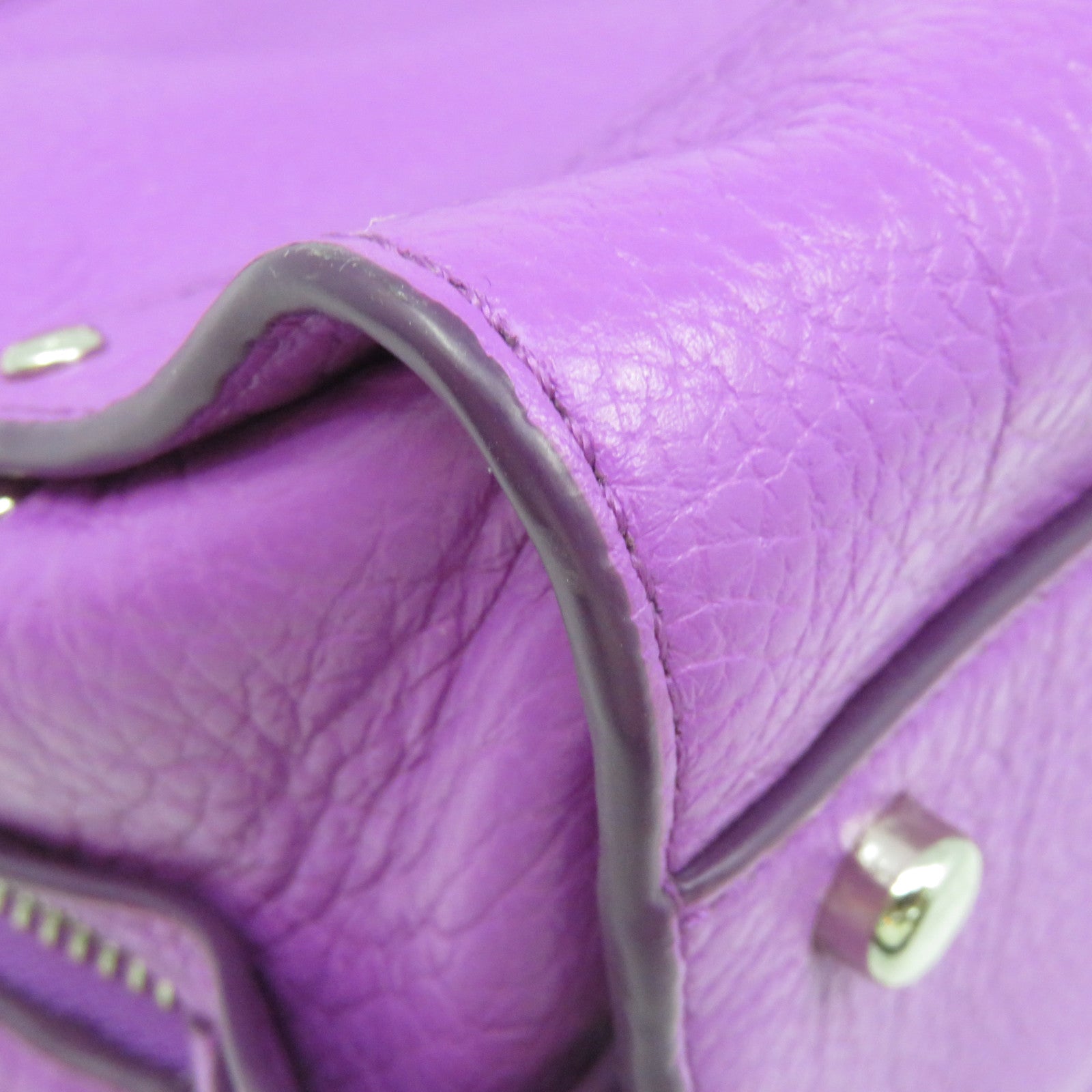 COACH 牛皮皮革2Way Shoulder Bag手挽肩背两用袋紫色