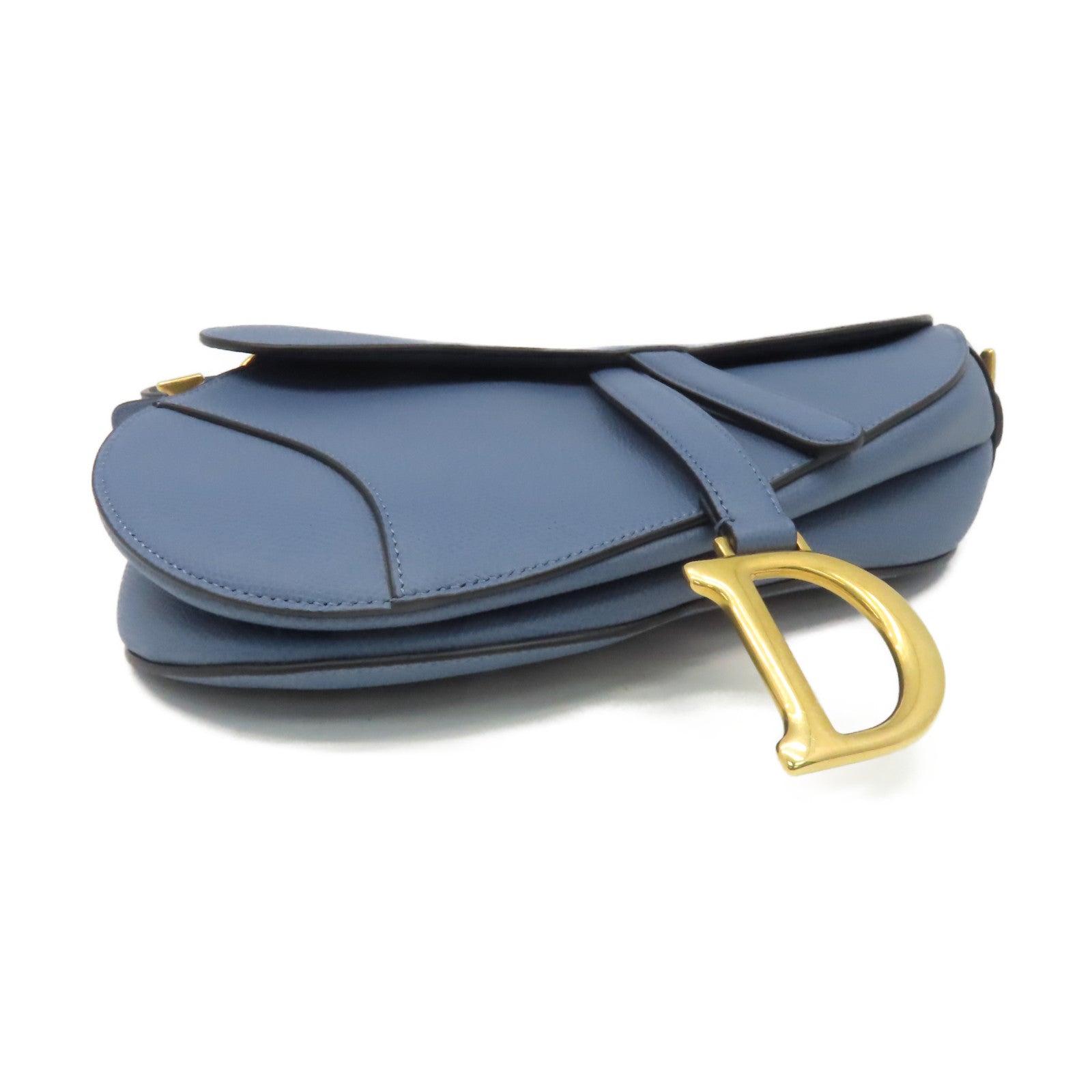 Dior 牛皮皮革Saddle Shoulder Bag肩背袋藍色