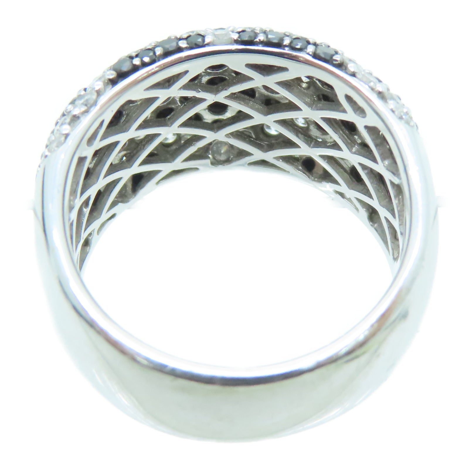 JEWELRY 14K白金Diamond Ring 1.69ct/0.66ct钻石戒指US#6.5