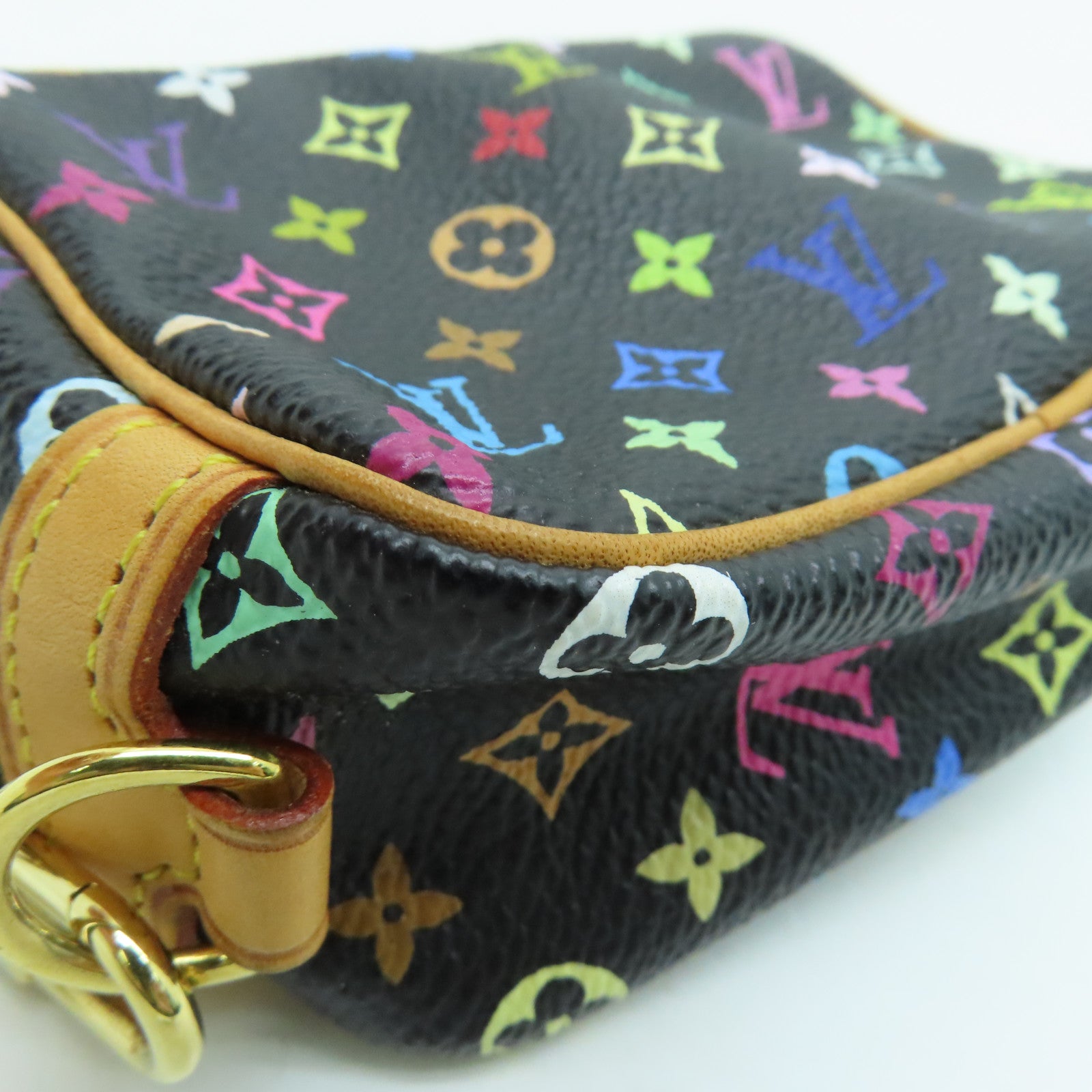 LOUIS VUITTON Monogram Multicolore Pouch手拿包金扣彩色