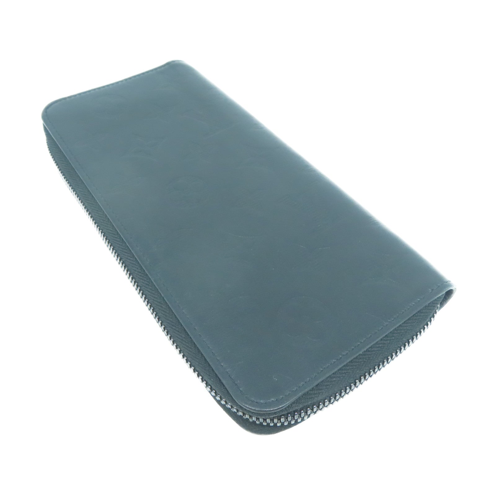 LOUIS VUITTON Monogram Shadow Zippy Wallet Vertical長錢包黑色