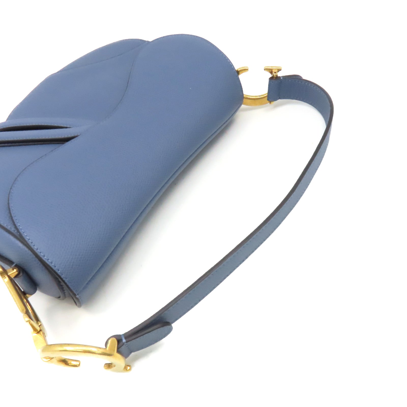 Dior 牛皮皮革Saddle Shoulder Bag肩背袋藍色