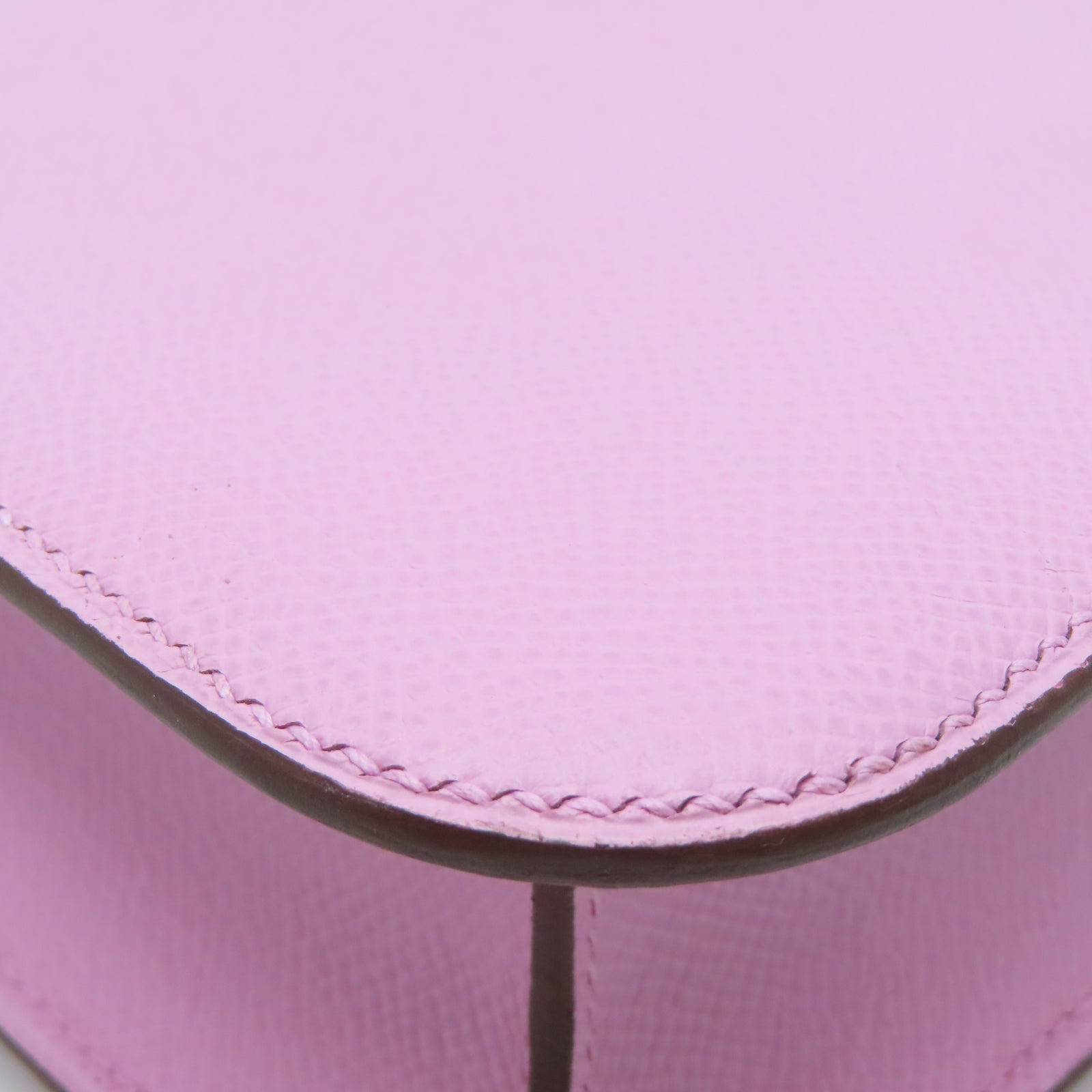 HERMES Veau Epsom皮革Constance 24金扣肩背袋锦葵紫色