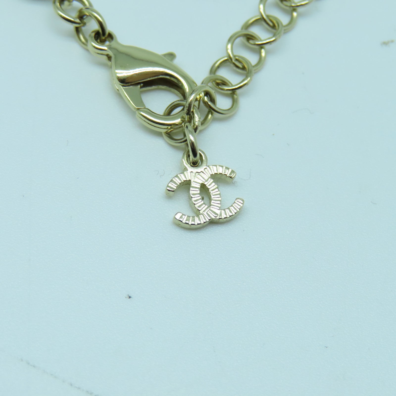 CHANEL 金属Necklace项链樱金色