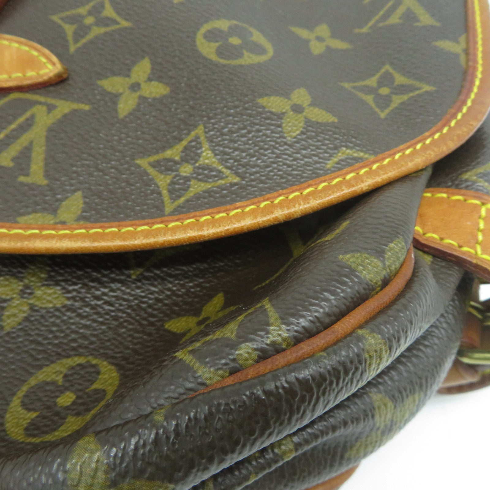 LOUIS VUITTON Monogram Saumur 30金扣肩背袋啡色
