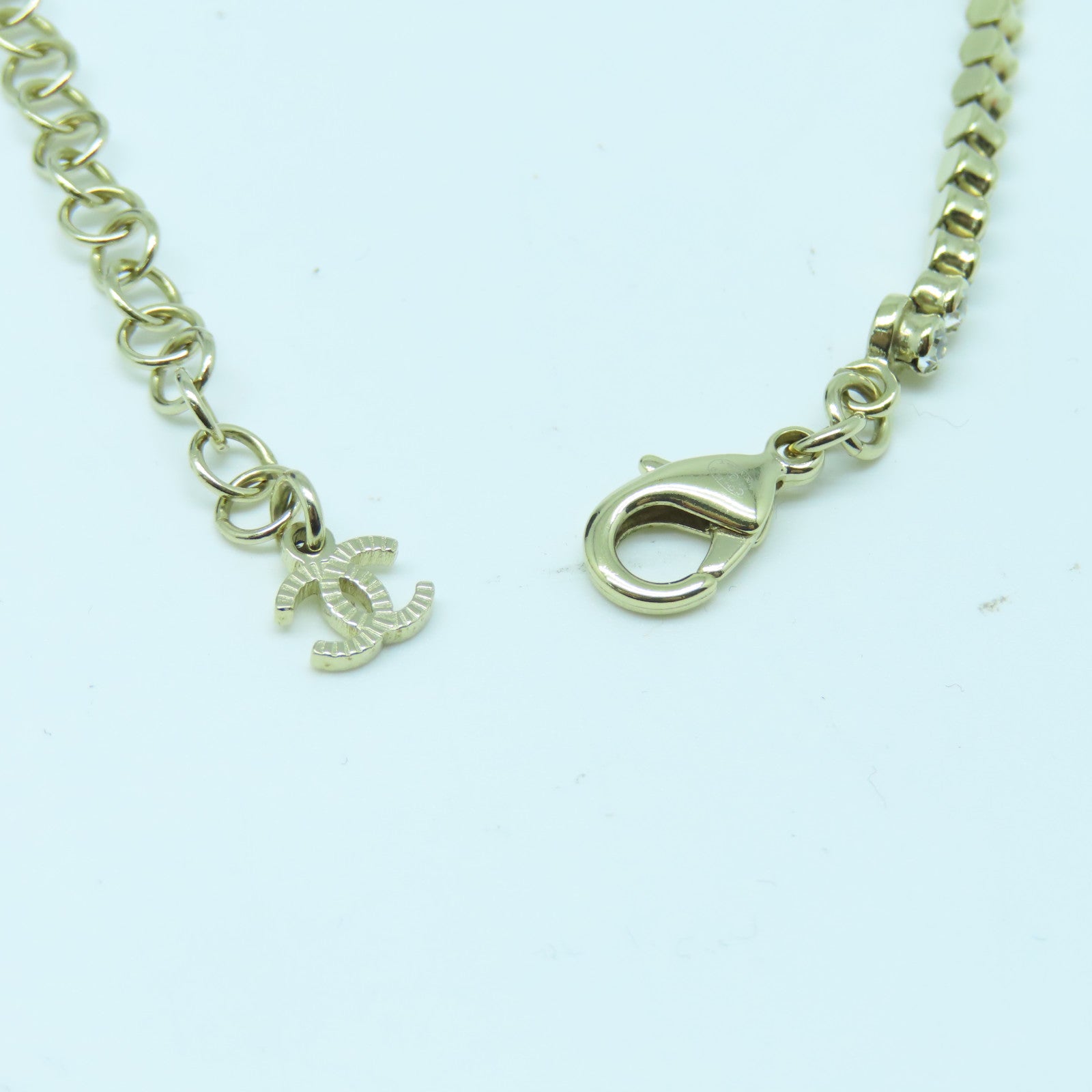 CHANEL 金属Necklace项链樱金色