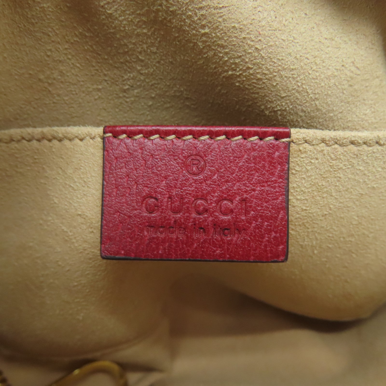 GUCCI 塗層帆布Ophidia GG Supreme Floral Shoulder金扣肩背袋啡色/紅色