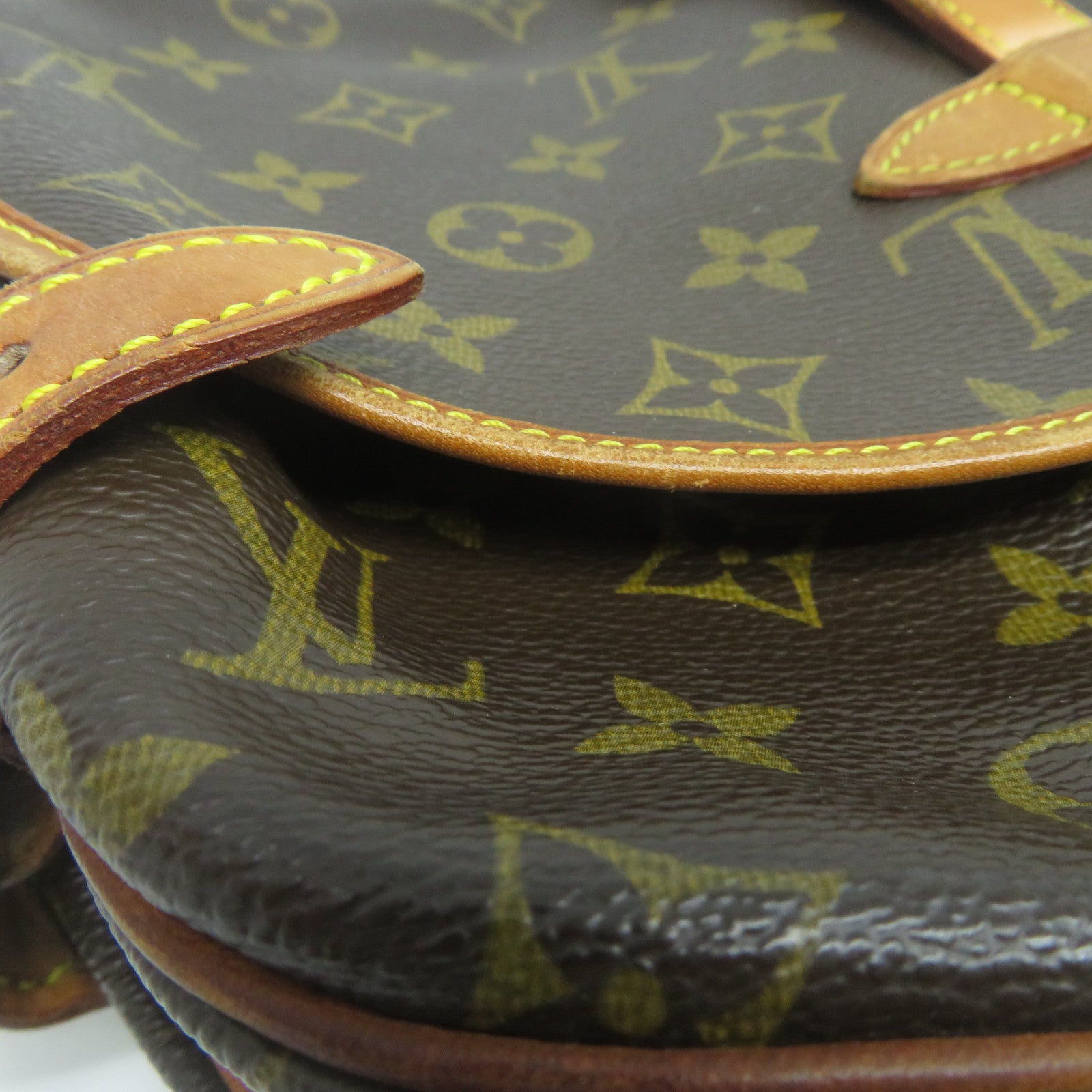 LOUIS VUITTON Monogram Saumur 30金扣肩背袋啡色