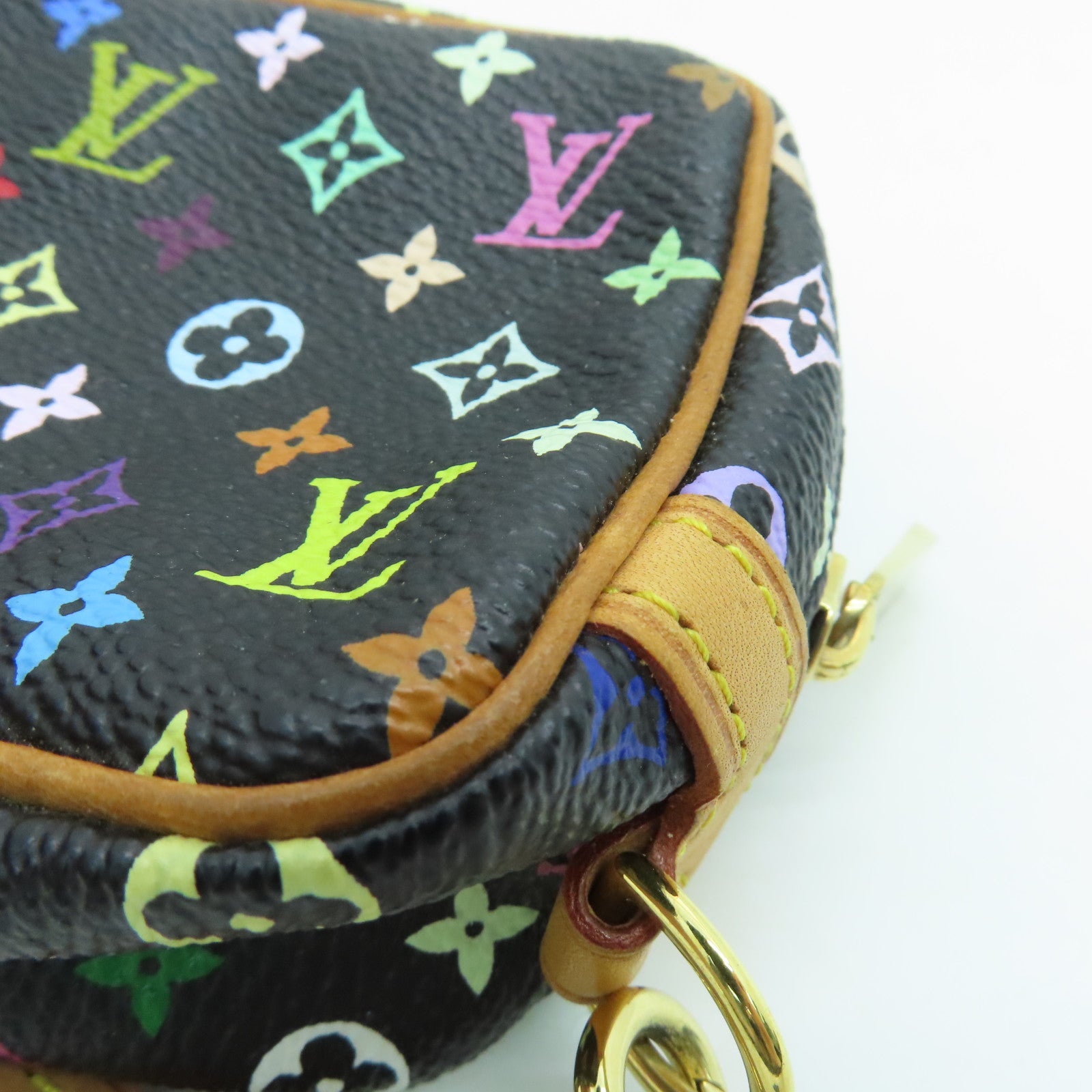 LOUIS VUITTON Monogram Multicolore Pouch手拿包金扣彩色