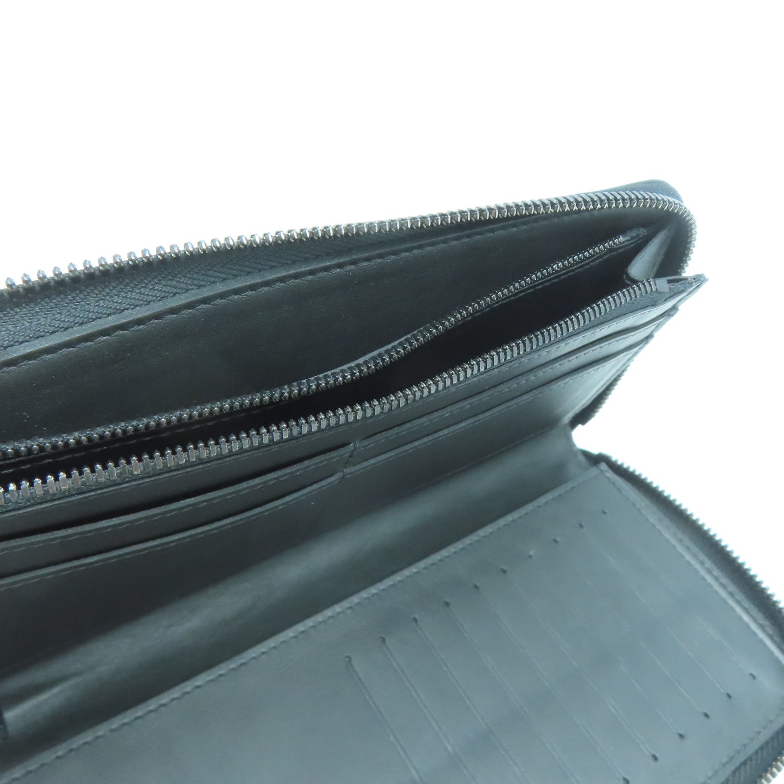 LOUIS VUITTON Monogram Shadow Zippy Wallet Vertical長錢包黑色