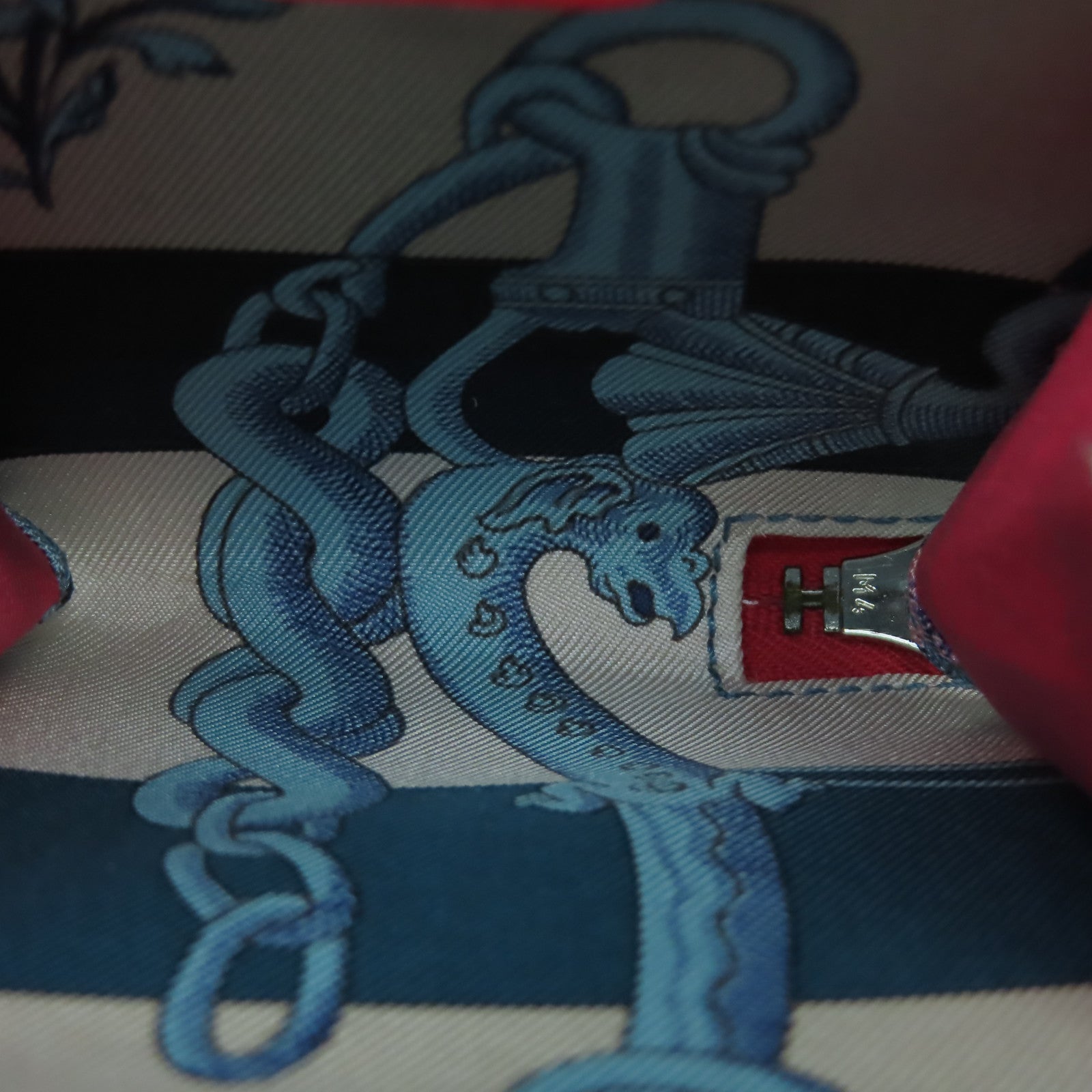 HERMES Epsom皮革Bastia Coins銀扣零錢包紅色