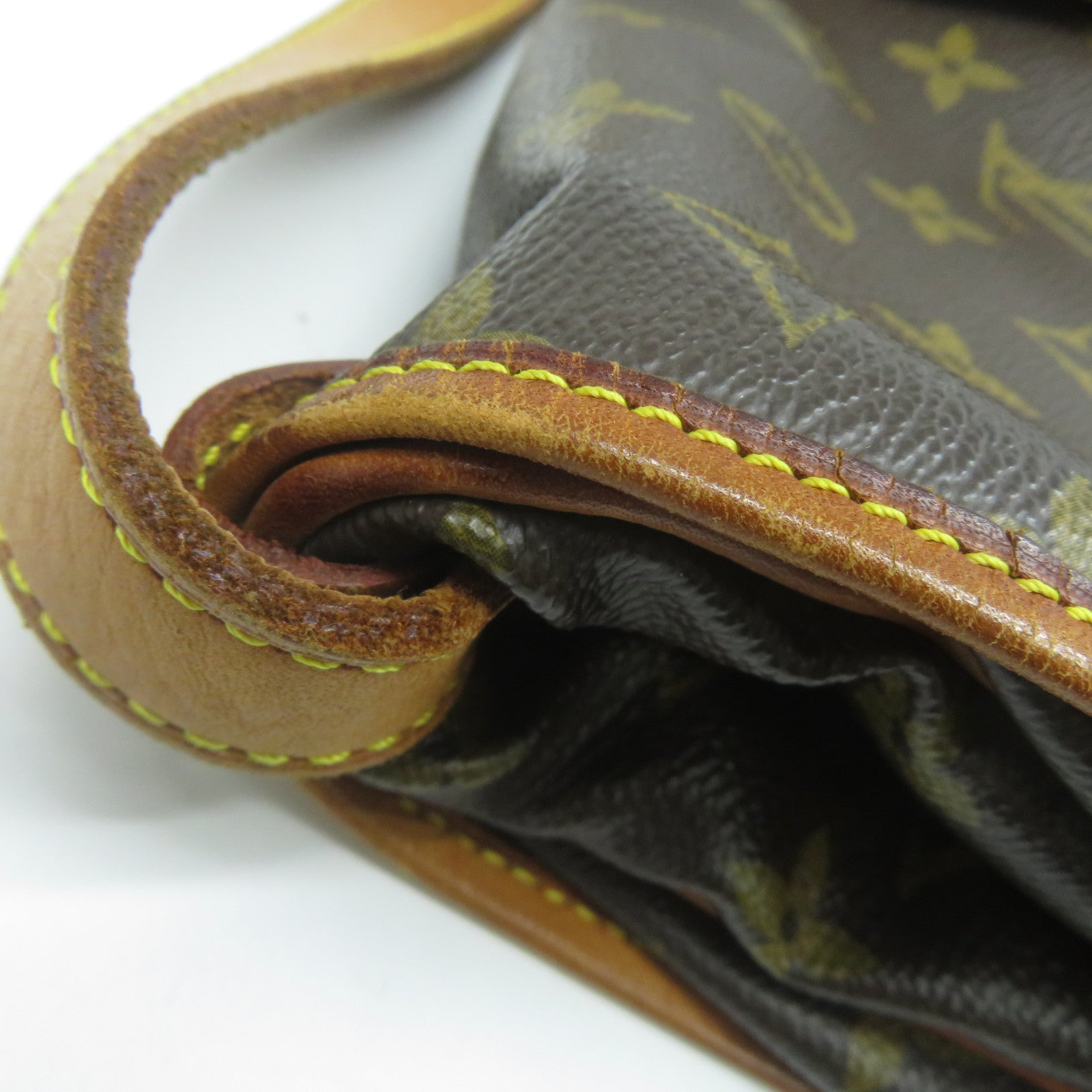 LOUIS VUITTON Monogram Saumur 30金扣肩背袋啡色