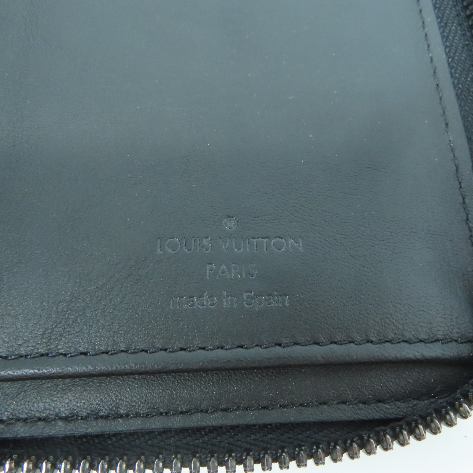 LOUIS VUITTON Monogram Shadow Zippy Wallet Vertical長錢包黑色