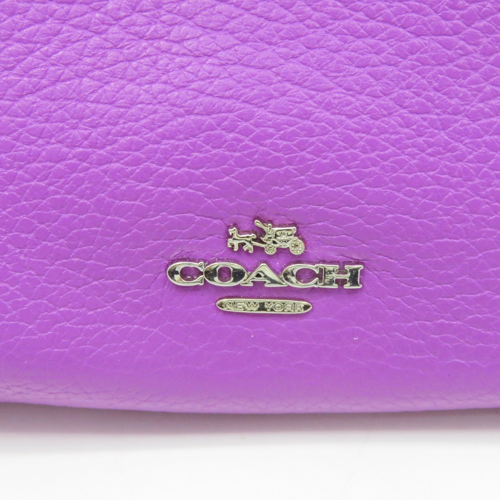 COACH 牛皮皮革2Way Shoulder Bag手挽肩背两用袋紫色