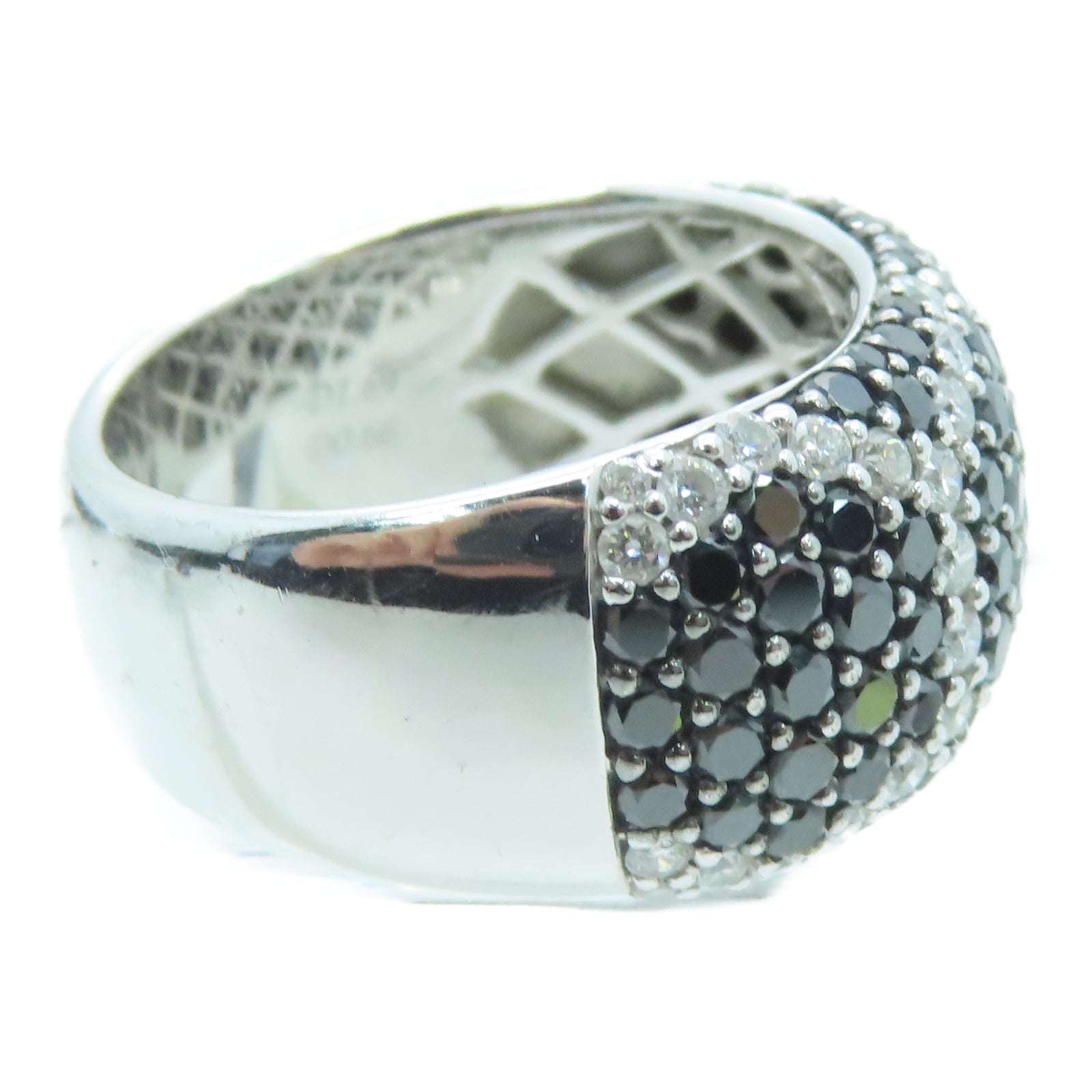 JEWELRY 14K白金Diamond Ring 1.69ct/0.66ct钻石戒指US#6.5