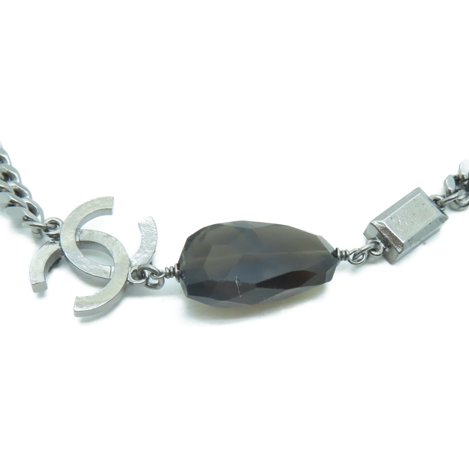 CHANEL 金屬Necklace項鍊銀色
