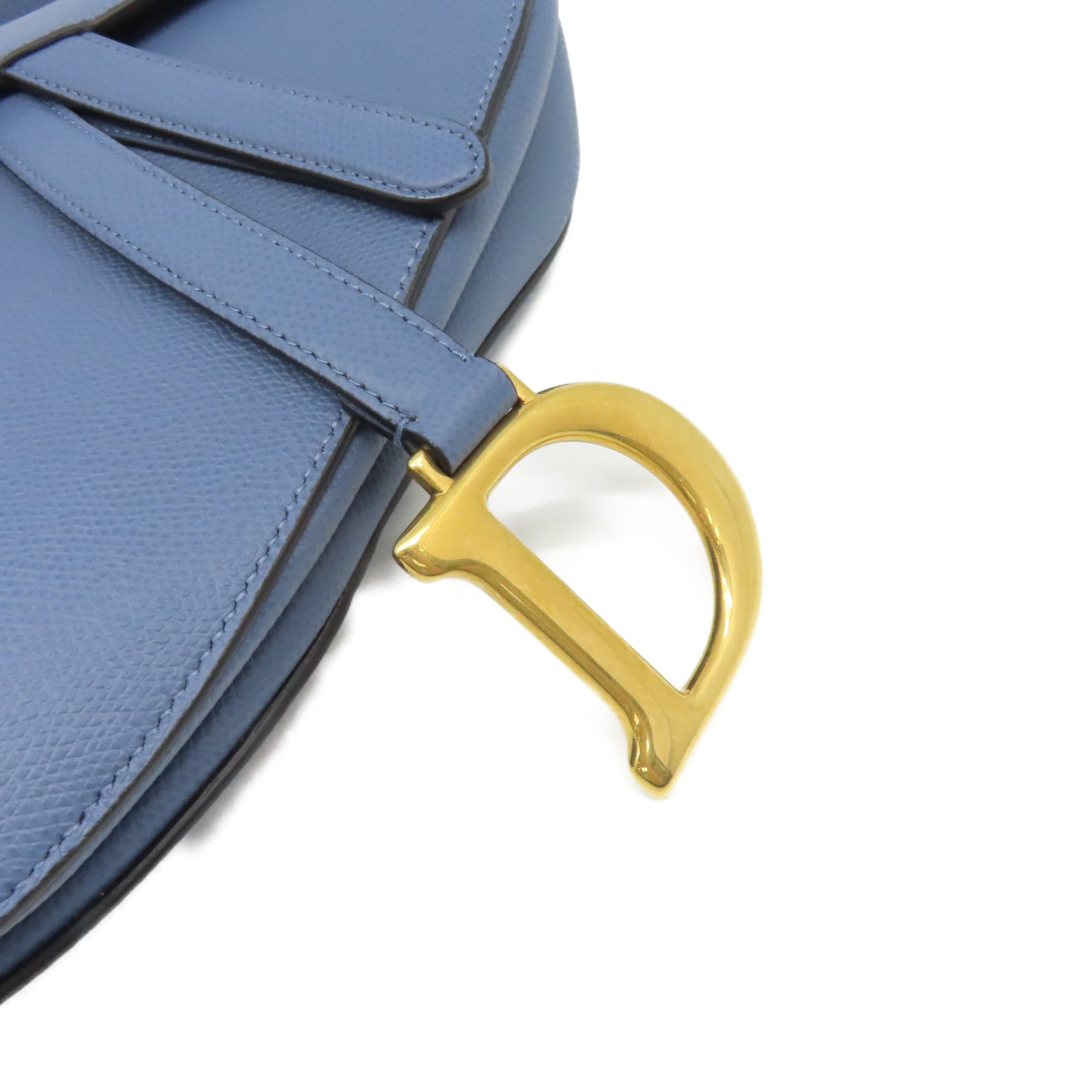 Dior 牛皮皮革Saddle Shoulder Bag肩背袋藍色
