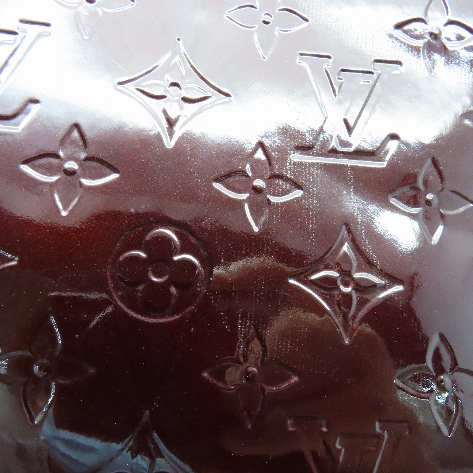 LOUIS VUITTON Vernis Melrose Auenue金扣肩背袋酒紅色