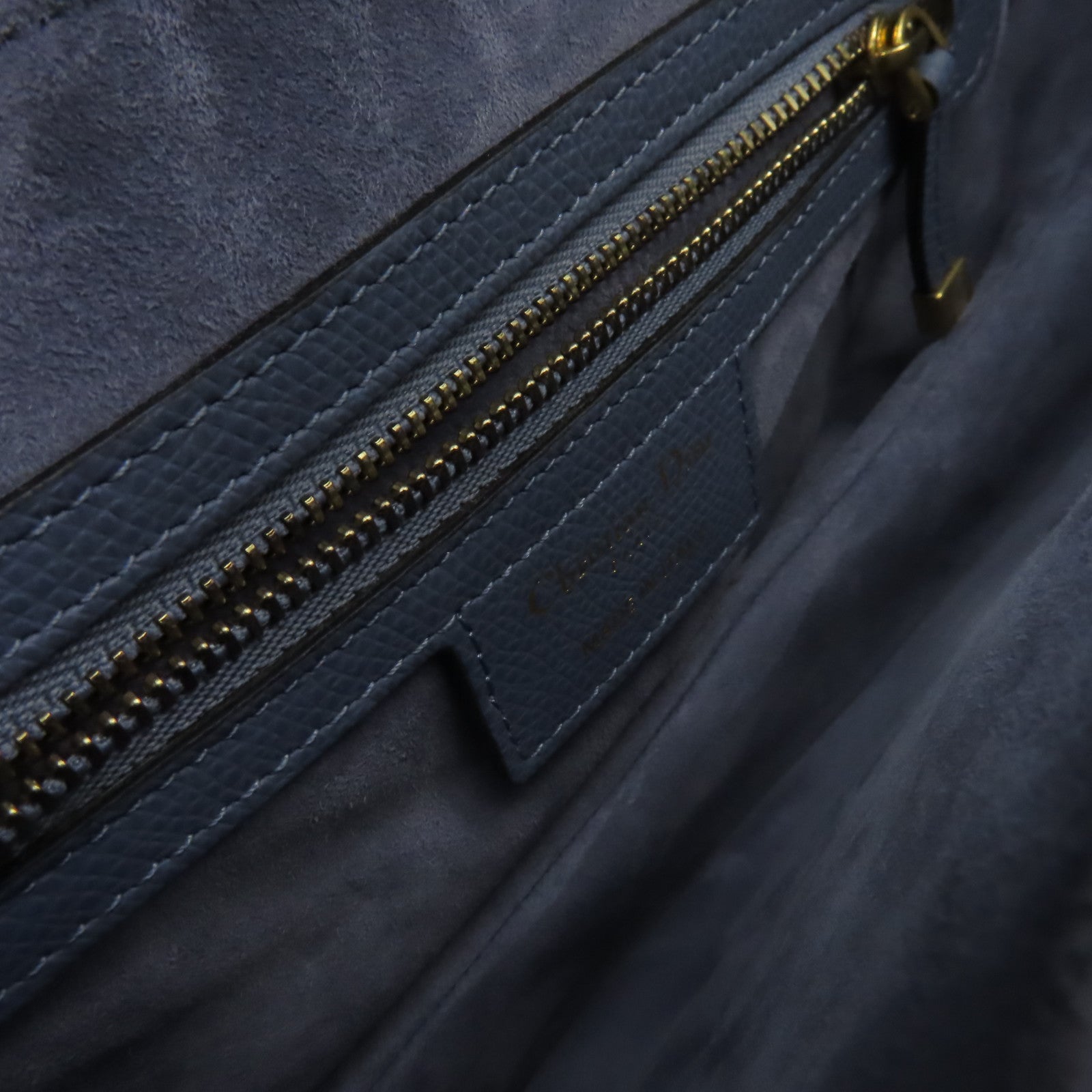 Dior 牛皮皮革Saddle Shoulder Bag肩背袋藍色