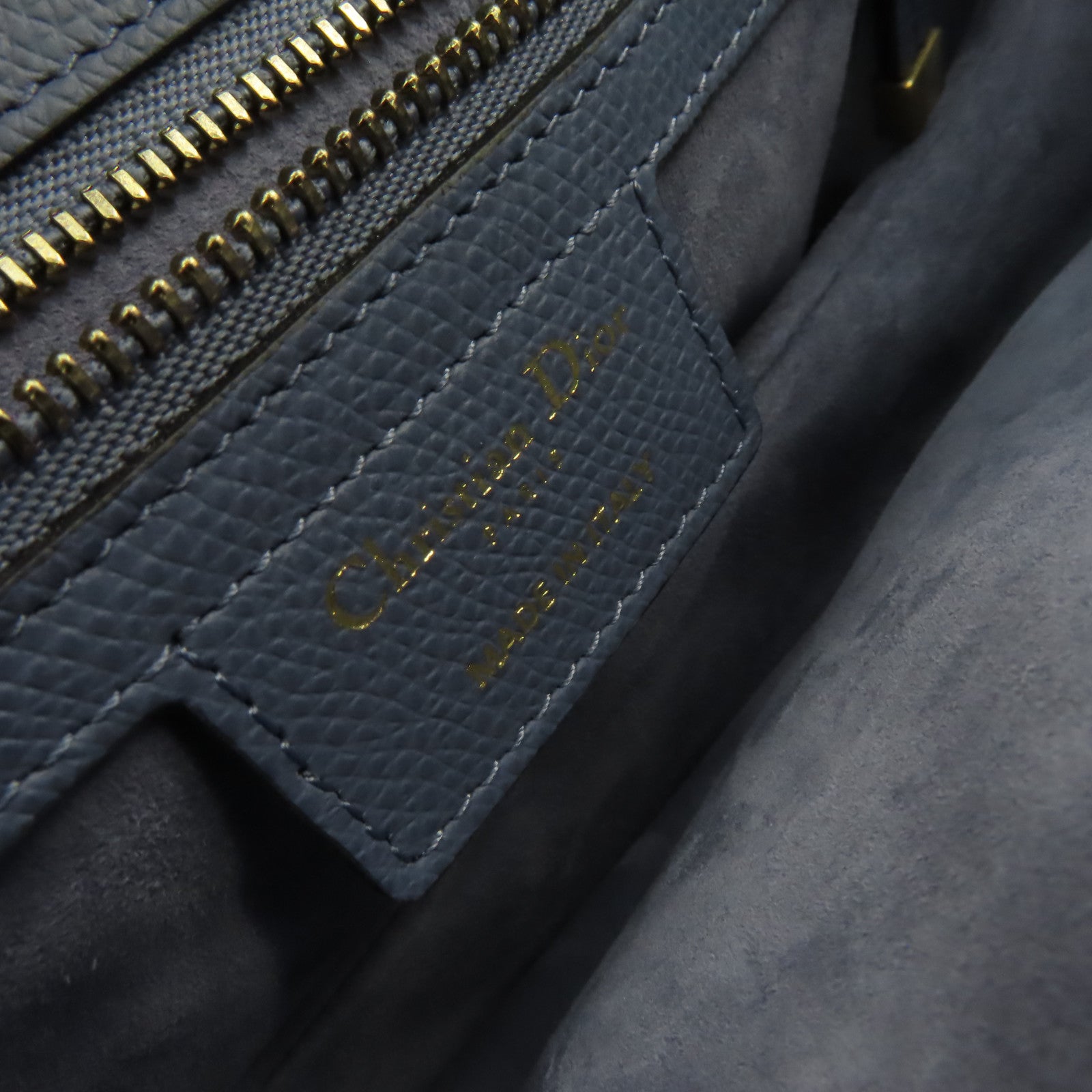 Dior 牛皮皮革Saddle Shoulder Bag肩背袋藍色