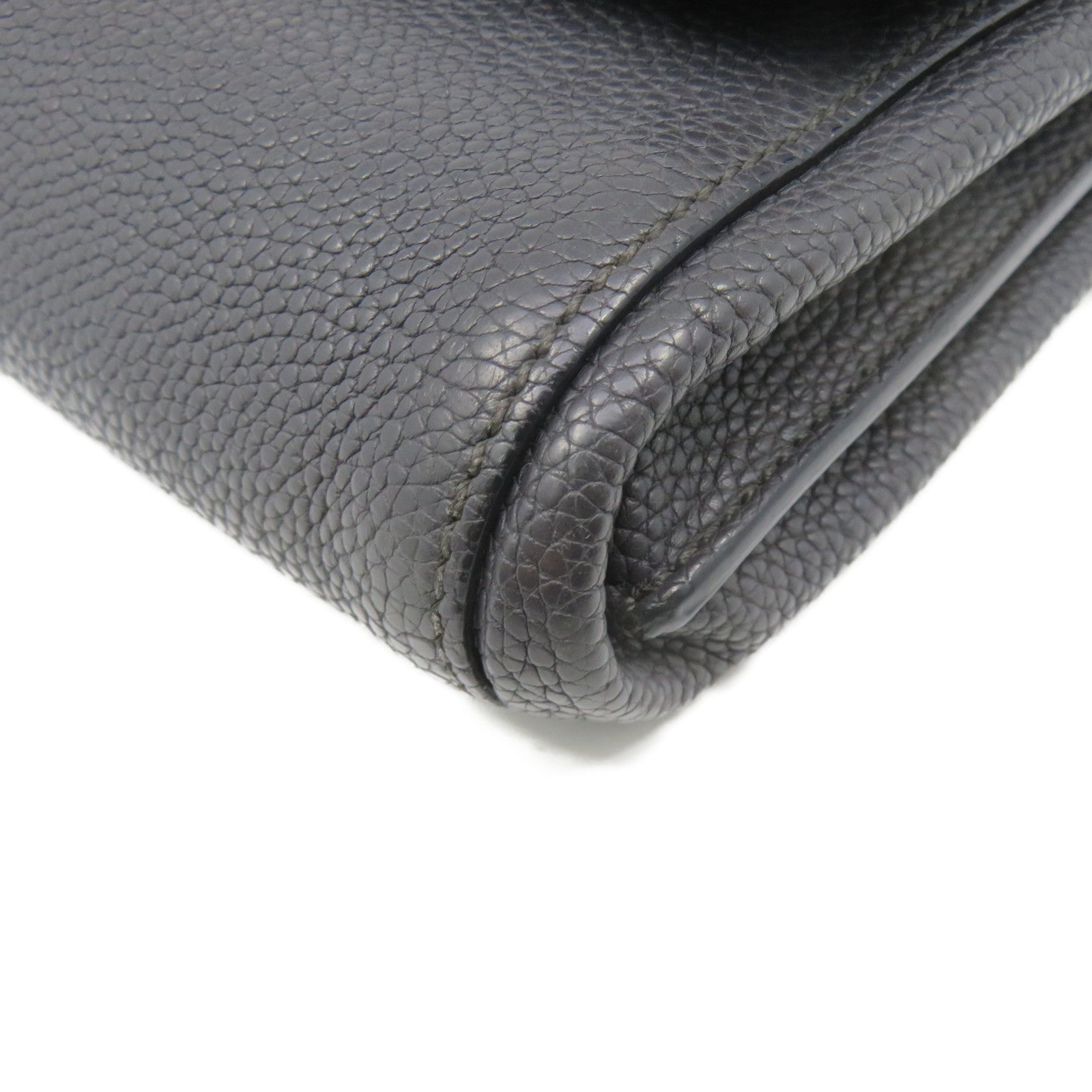 Salvatore Ferragamo 牛皮皮革2Way Shoulder Bag金扣手挽肩背两用袋碳灰色