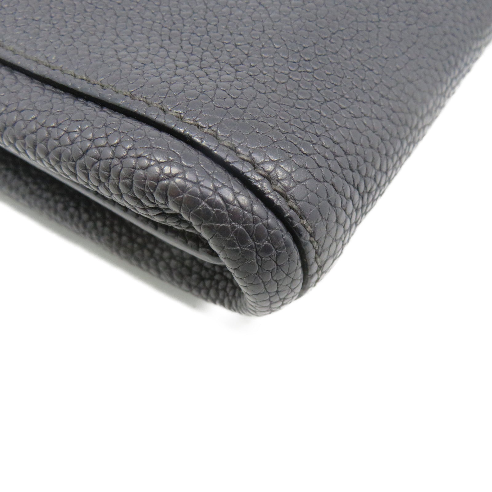 Salvatore Ferragamo 牛皮皮革2Way Shoulder Bag金扣手挽肩背两用袋碳灰色