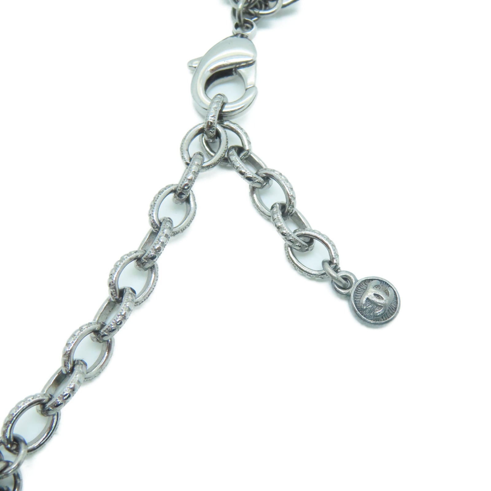 CHANEL 金屬Necklace項鍊銀色