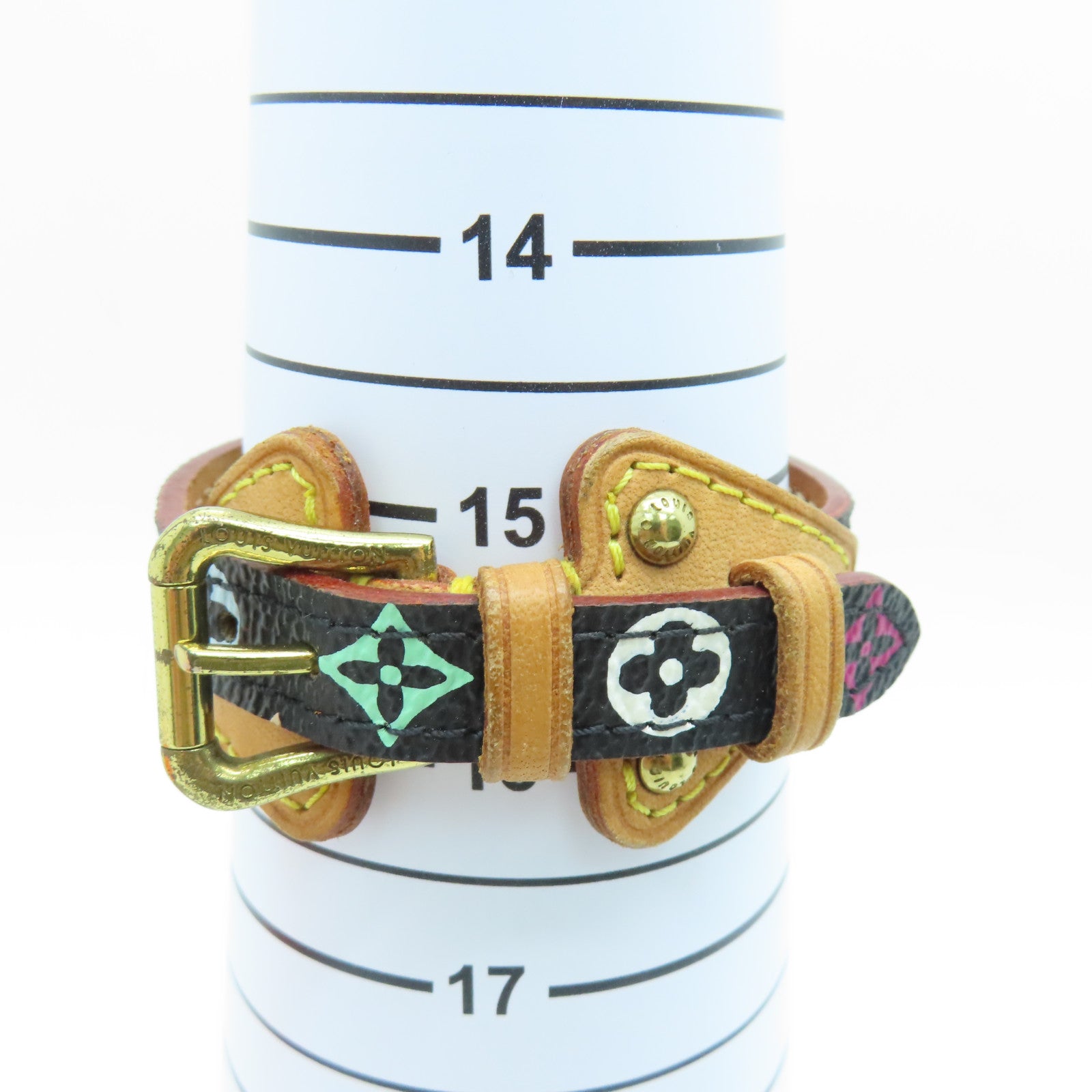 LOUIS VUITTON Monogram Multi Tedah Bracelet手带金扣彩色