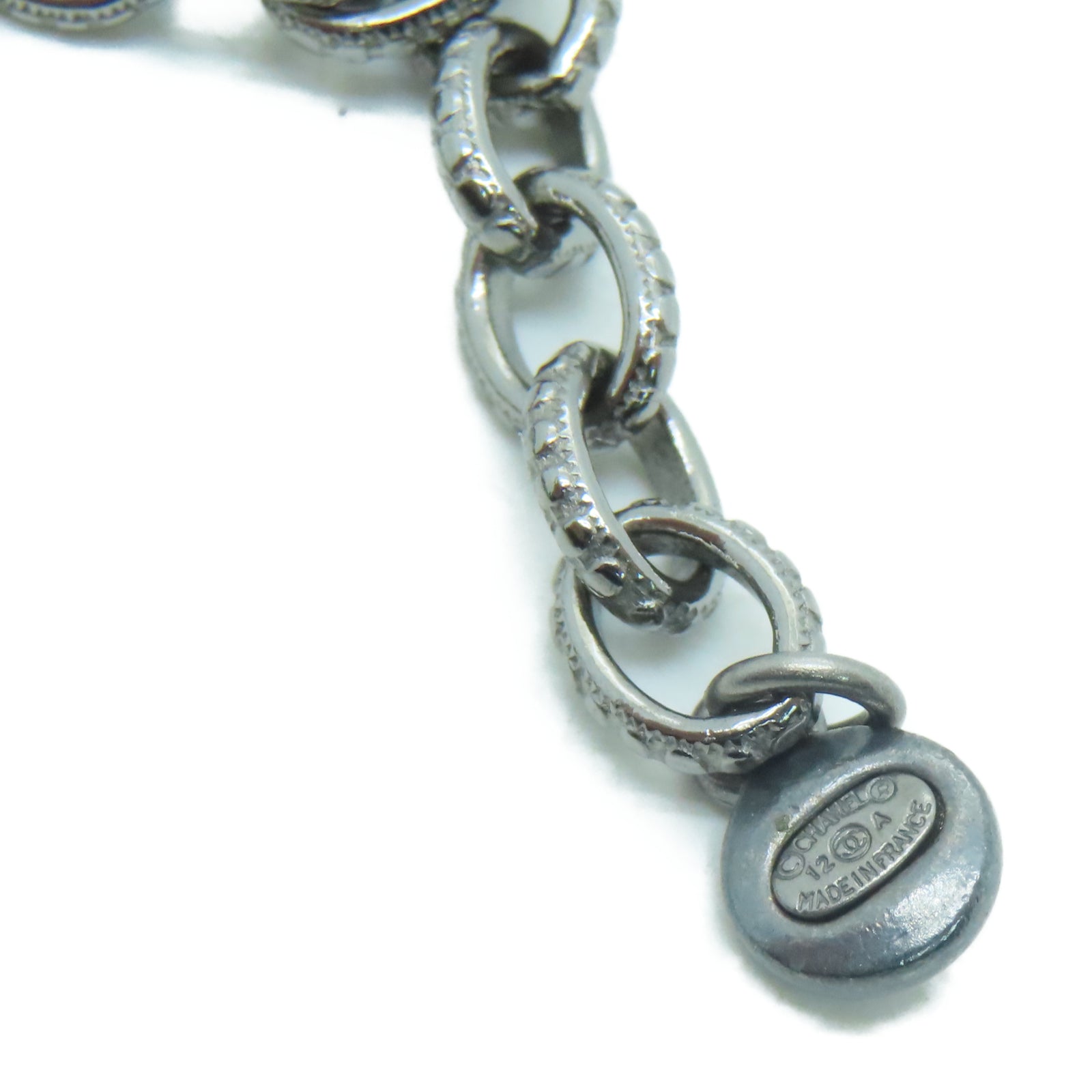 CHANEL 金屬Necklace項鍊銀色