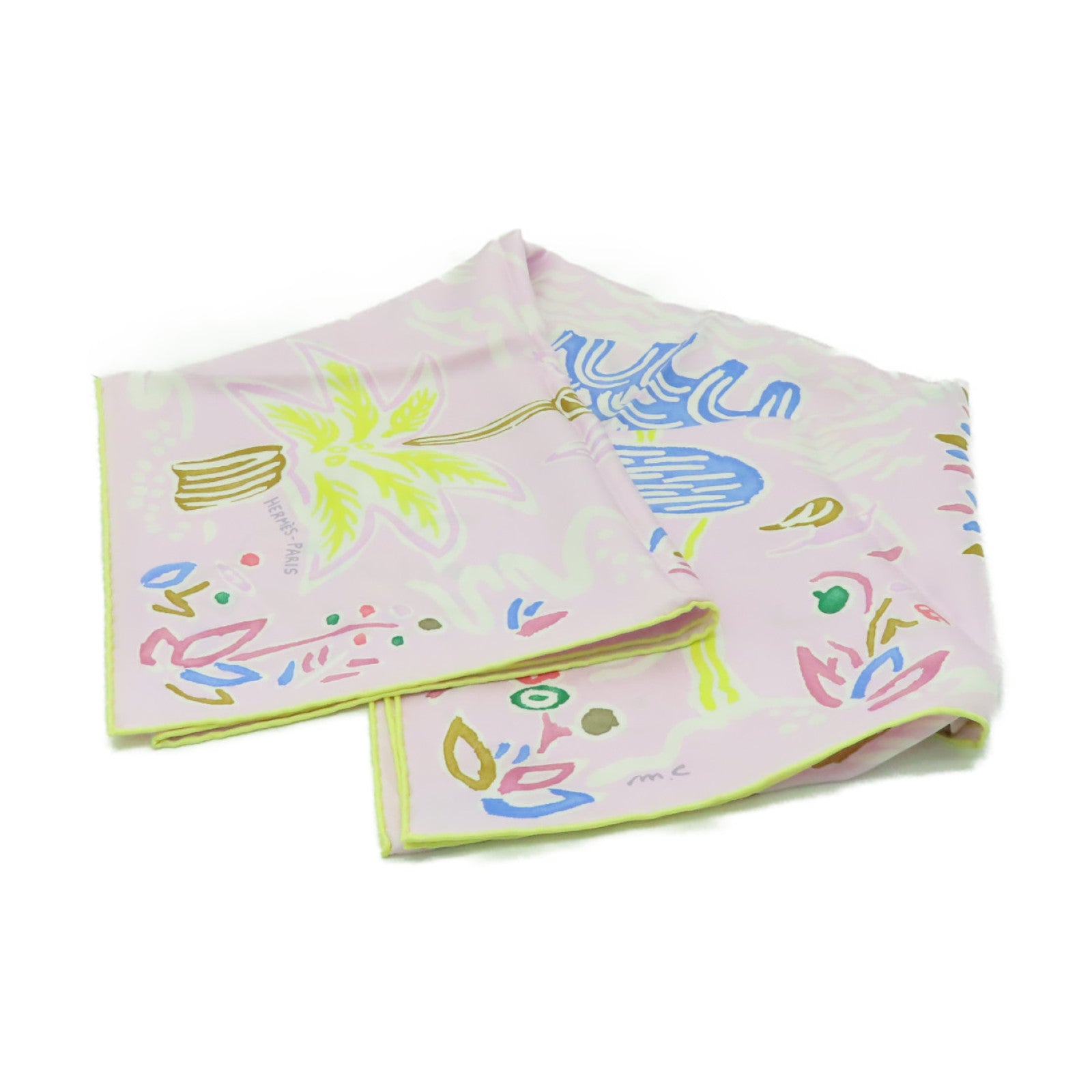HERMES 【激減優惠】絲質Scarf圍巾紫色/彩色