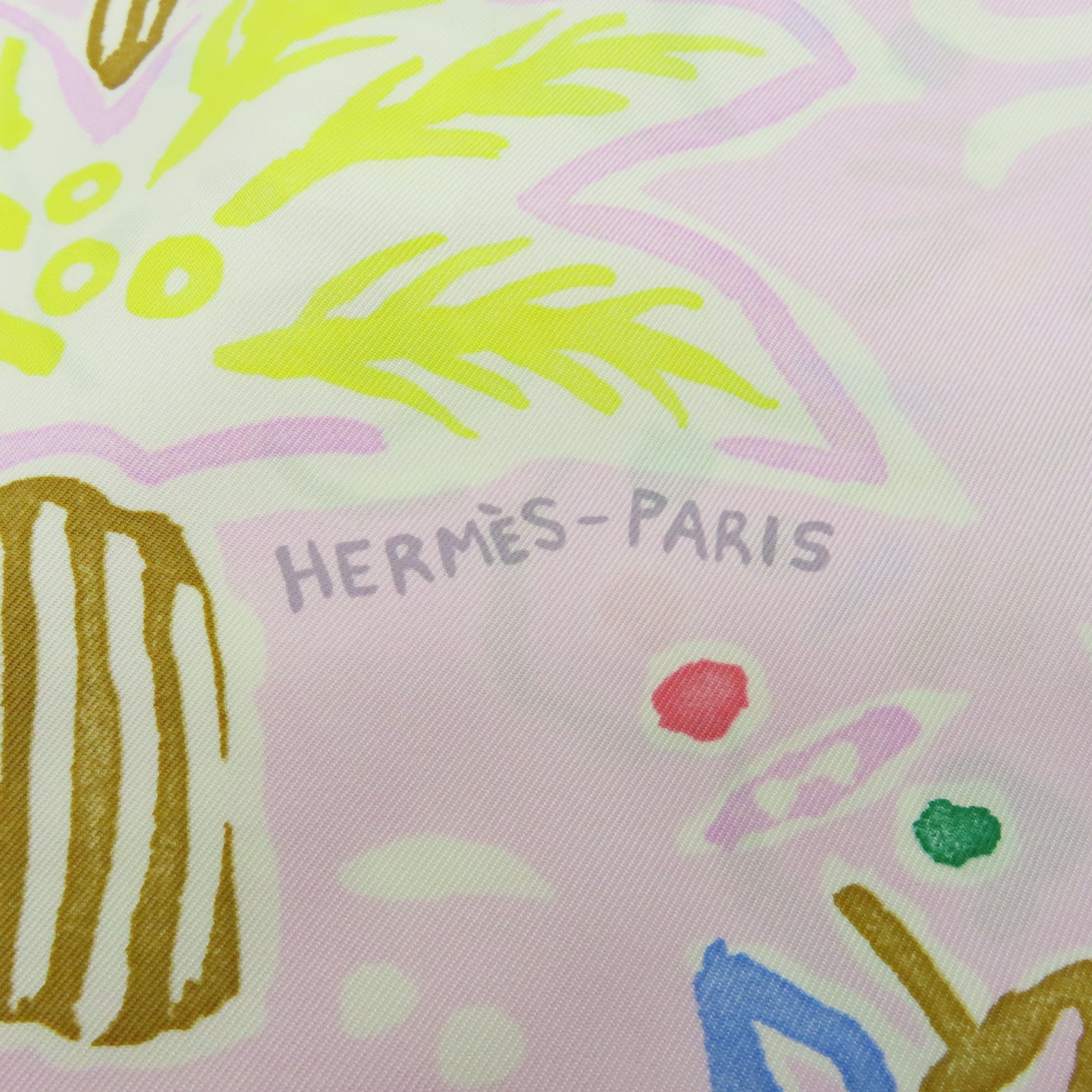 HERMES 【激減優惠】絲質Scarf圍巾紫色/彩色