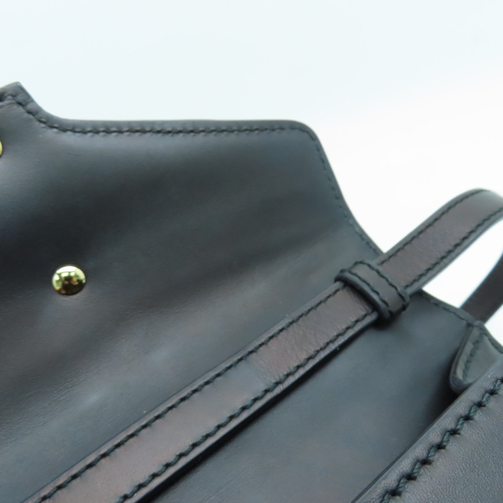GUCCI 牛皮皮革2 Way Shoulder金扣手挽肩背兩用袋黑色