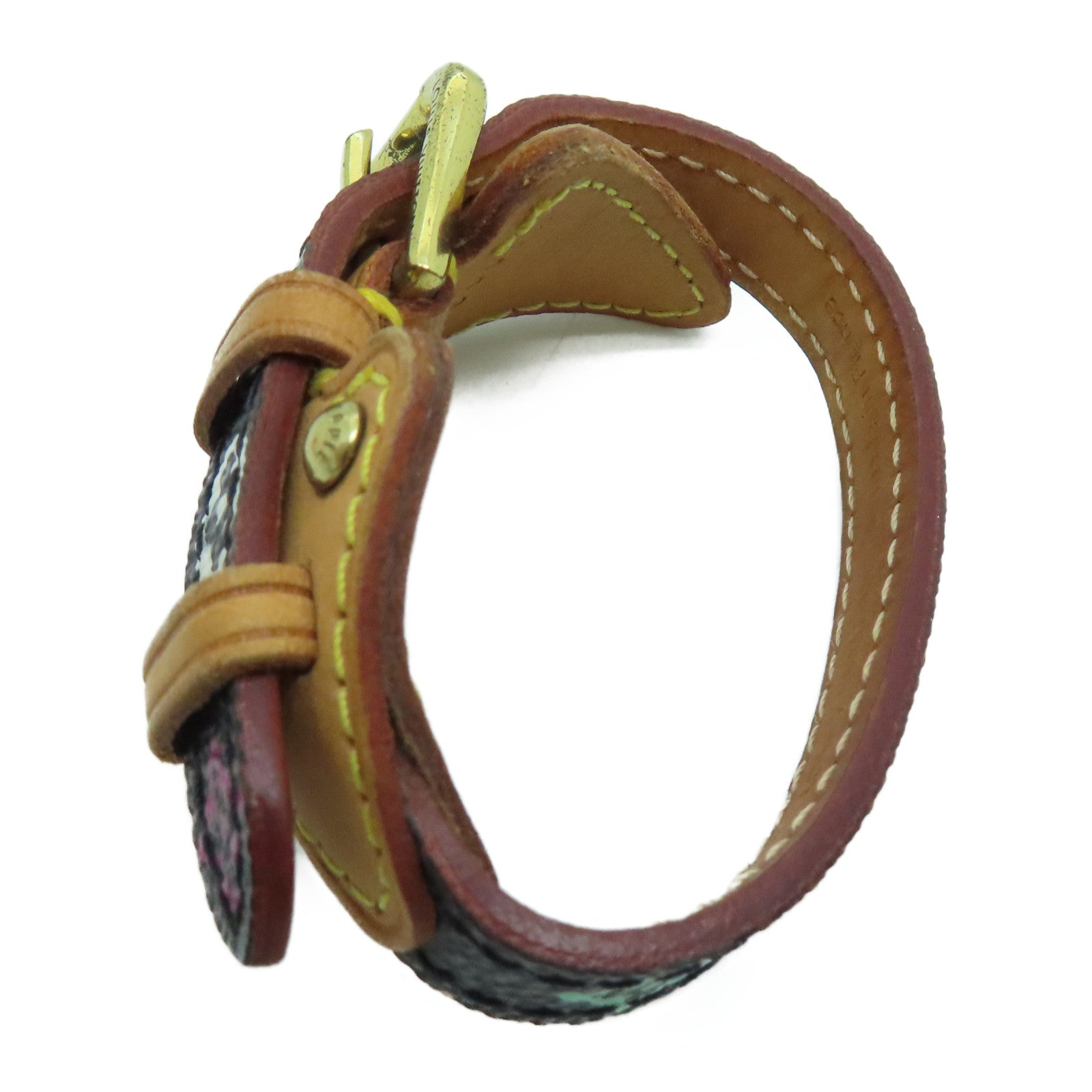 LOUIS VUITTON Monogram Multi Tedah Bracelet手带金扣彩色