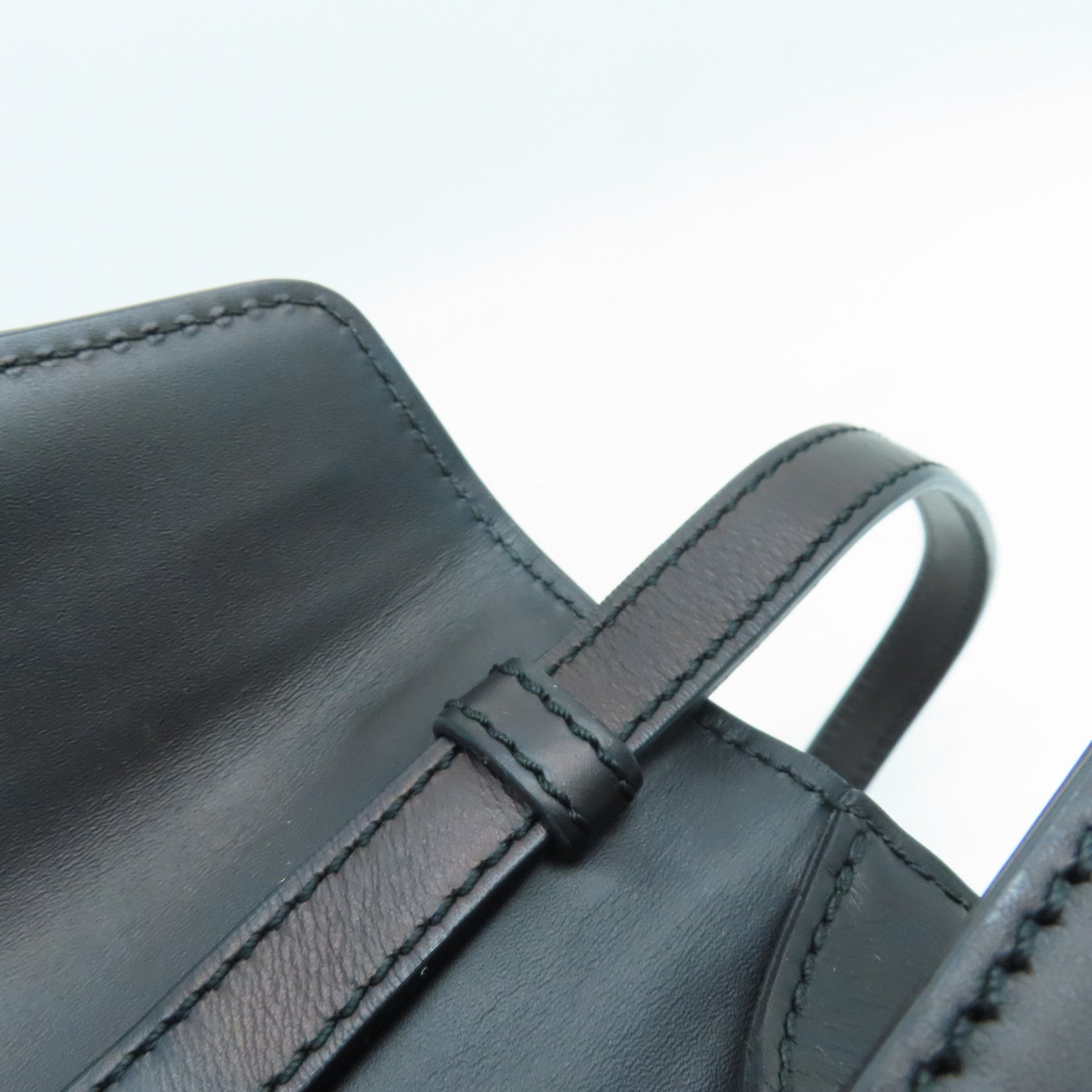 GUCCI 牛皮皮革2 Way Shoulder金扣手挽肩背兩用袋黑色