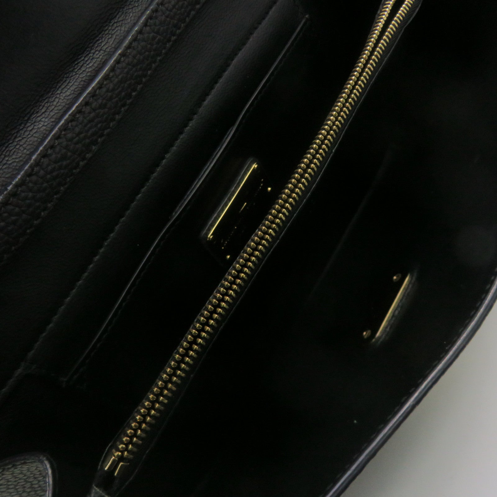 Salvatore Ferragamo 牛皮皮革2Way Shoulder Bag金扣手挽肩背两用袋碳灰色