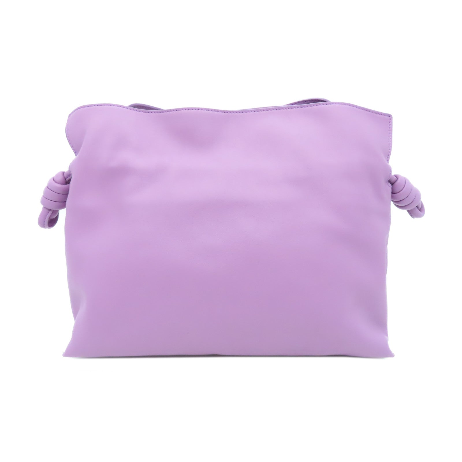 LOEWE 牛皮皮革Flamenco Clutch金扣肩背袋紫色