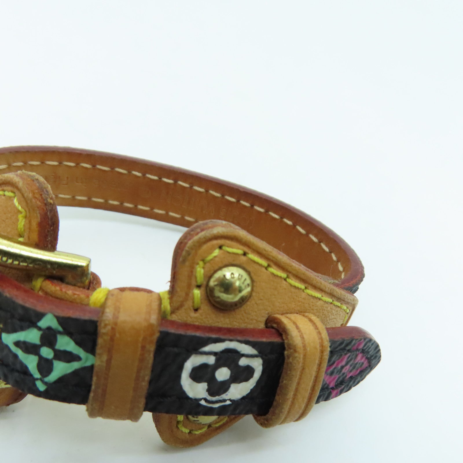 LOUIS VUITTON Monogram Multi Tedah Bracelet手带金扣彩色