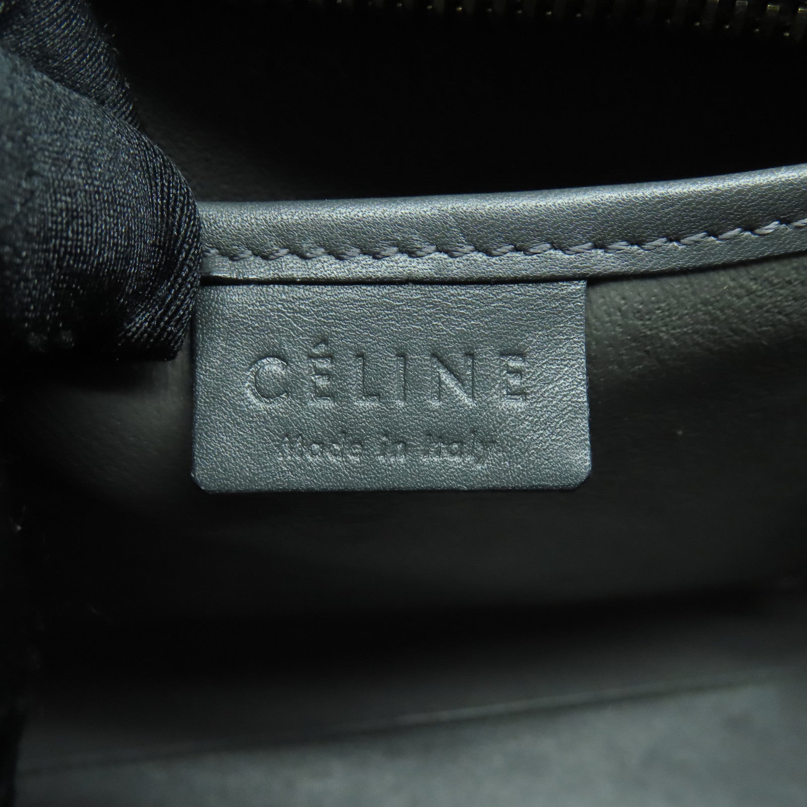 CELINE 牛皮皮革Nano Luggage金扣手挽肩背兩用袋黃色/黑色/綠色