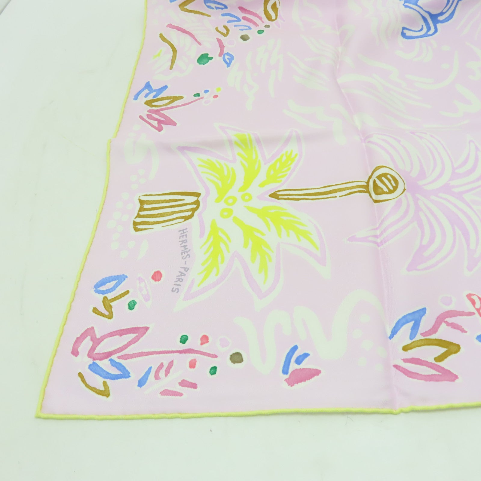 HERMES 【激減優惠】絲質Scarf圍巾紫色/彩色