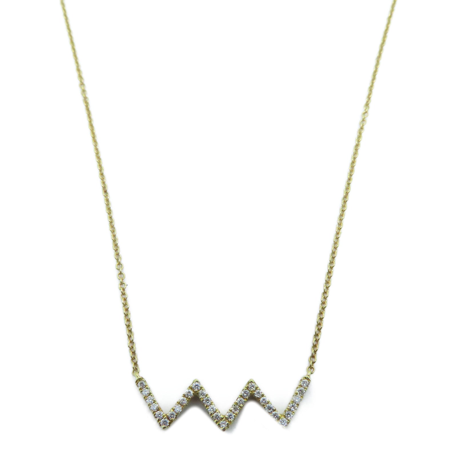 JEWELRY 【激减优惠】18K黄金Diamond Necklace 0.10ct钻石项链