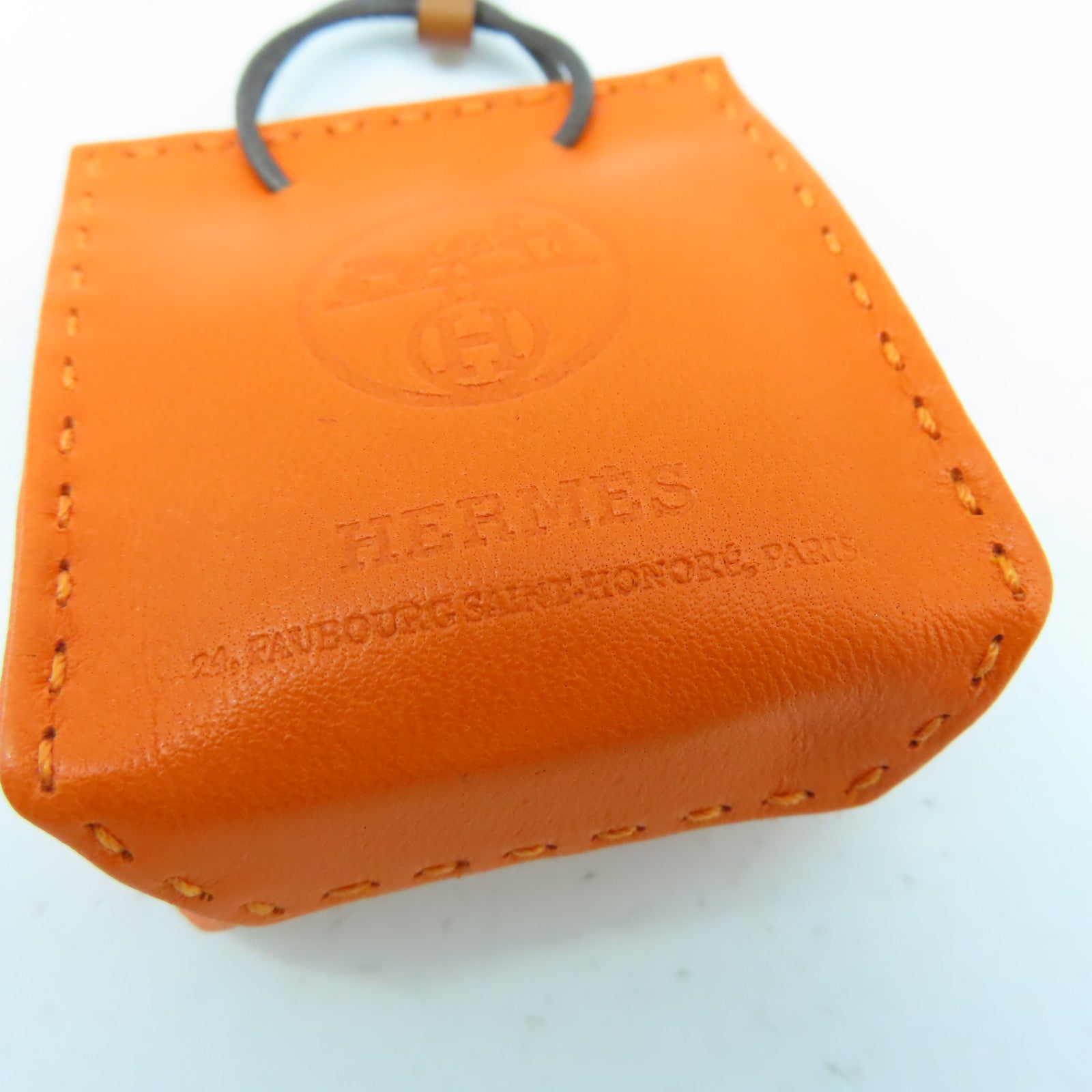 HERMES Swift皮革/Milo皮革Charm掛飾橙色/啡色