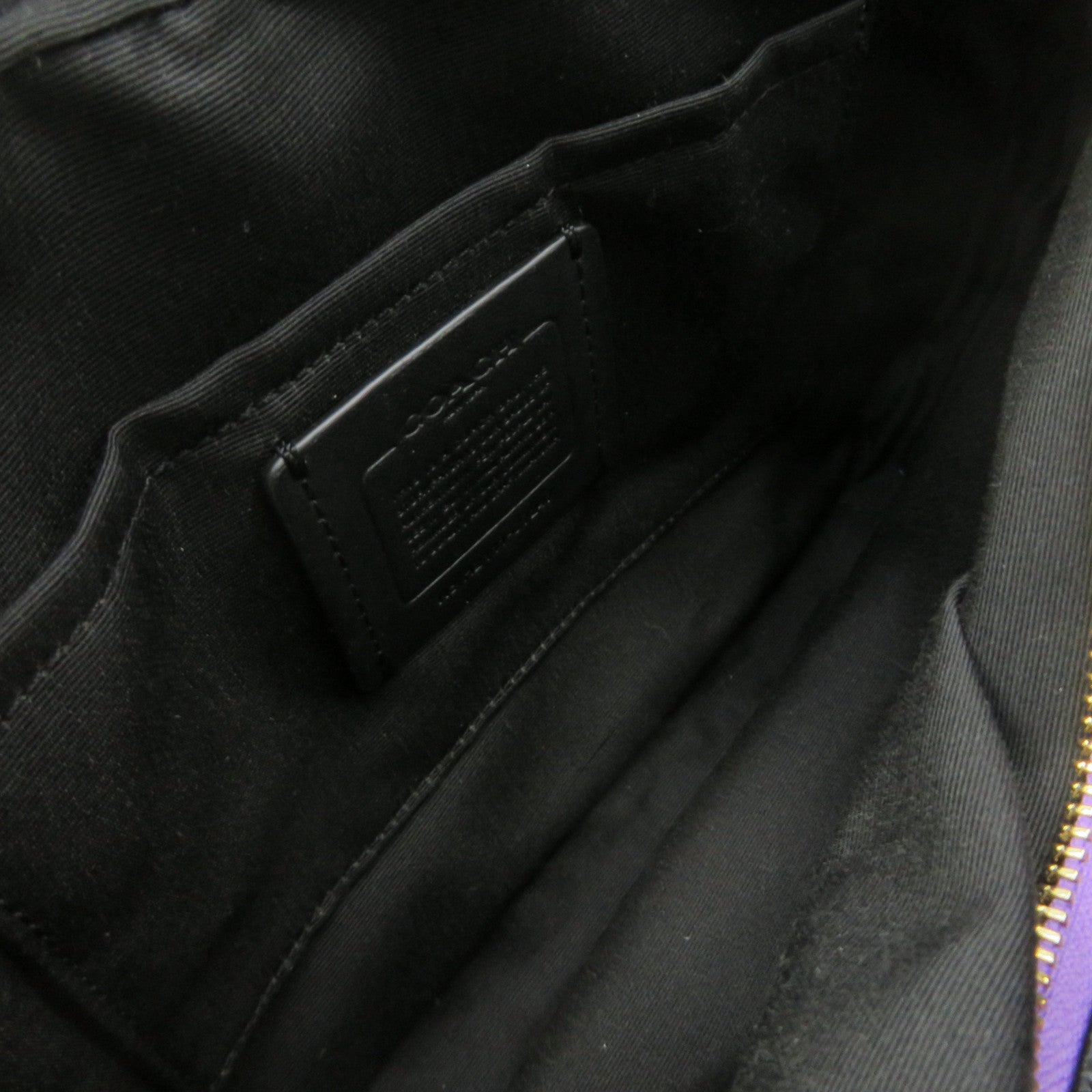 COACH 牛皮皮革Shoulder Bag肩背袋黑色/彩色
