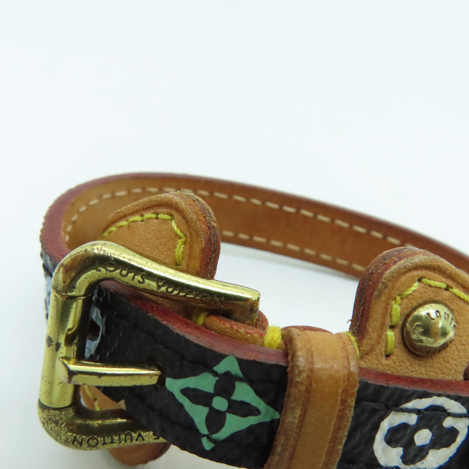LOUIS VUITTON Monogram Multi Tedah Bracelet手带金扣彩色