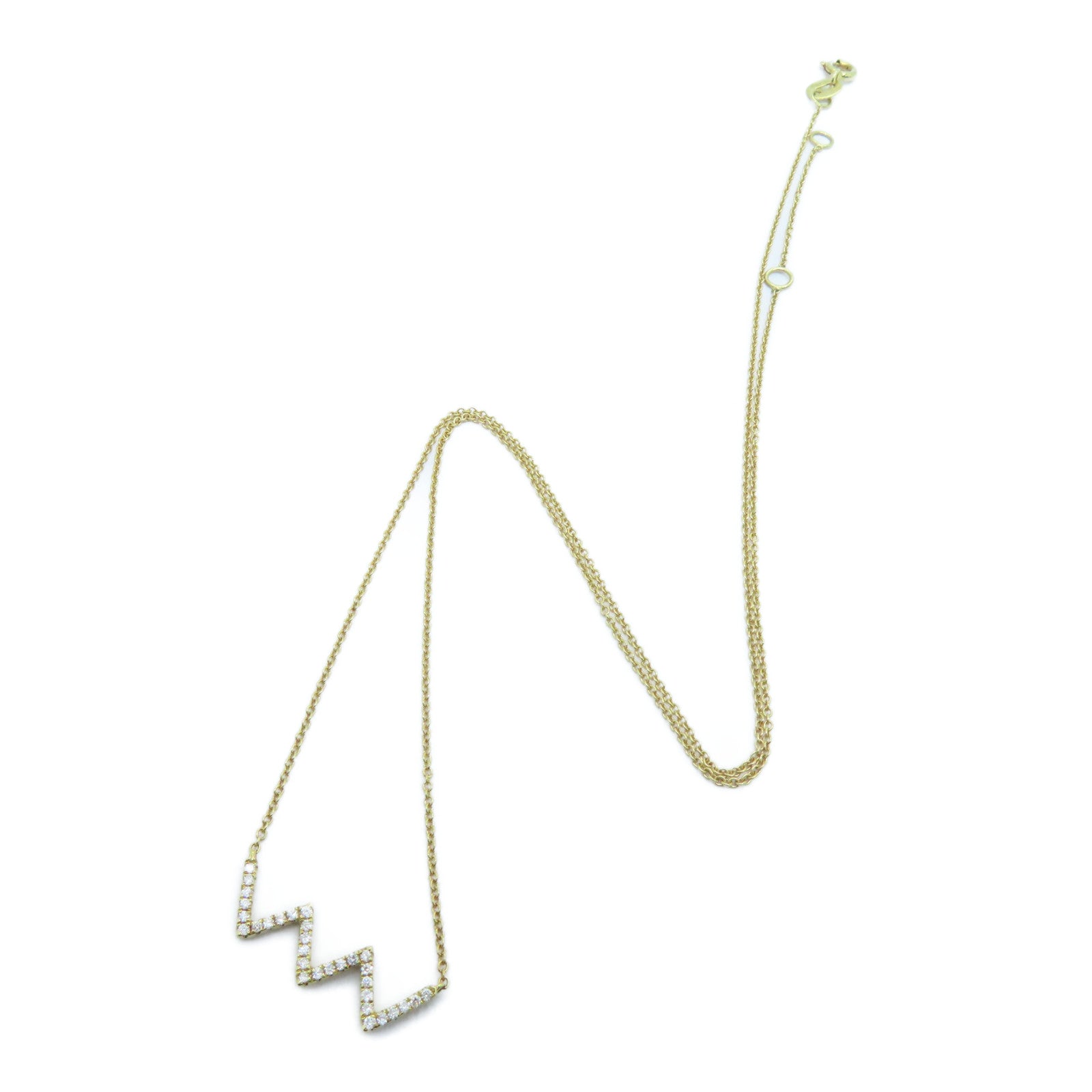 JEWELRY 【激减优惠】18K黄金Diamond Necklace 0.10ct钻石项链